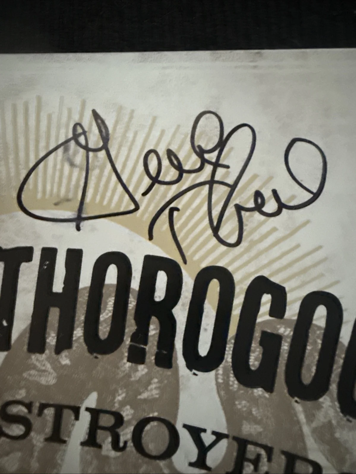 George Thorogood Autographed Vinyl Record Greatest Hits 30 Years, изображение 2