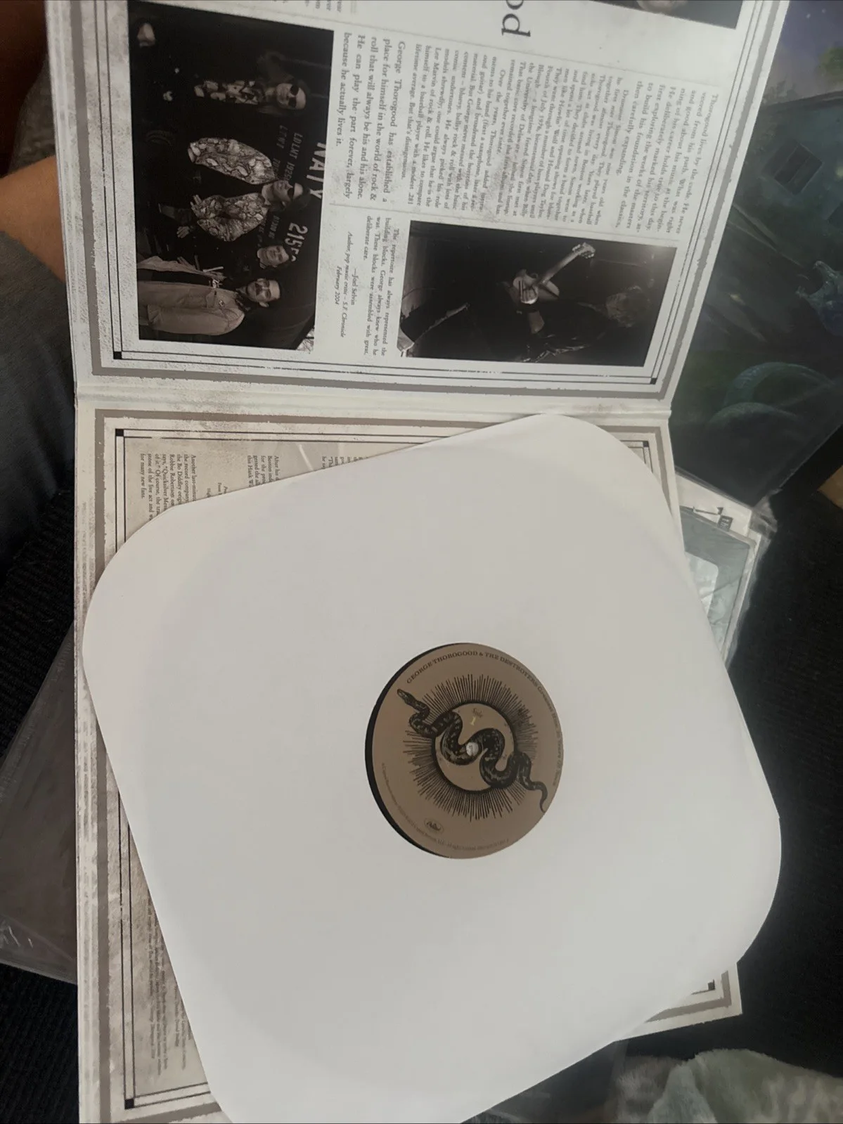 George Thorogood Autographed Vinyl Record Greatest Hits 30 Years, изображение 4