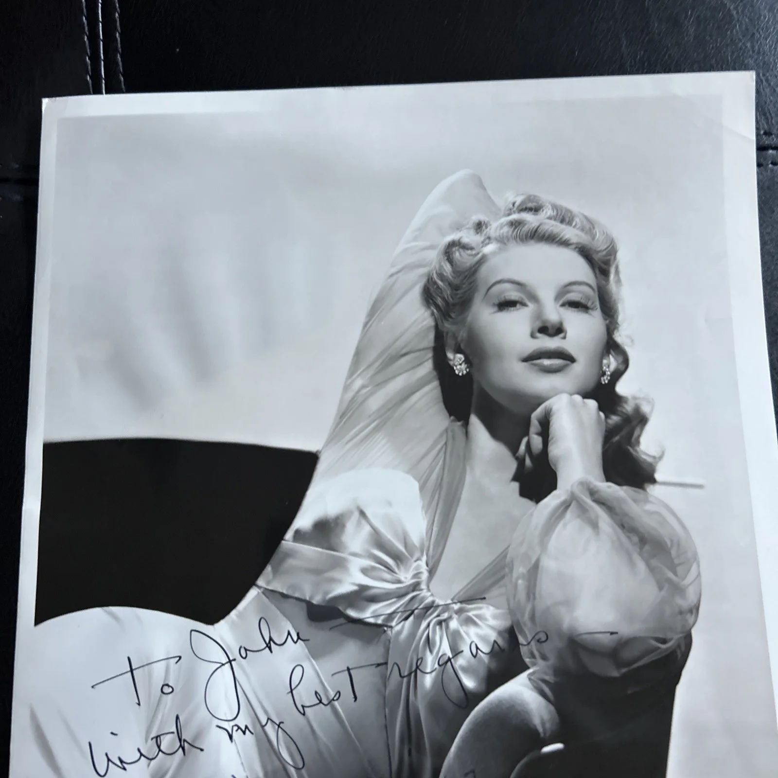 Original Press Studio Photo Signed Irene Manning T545, image 2
