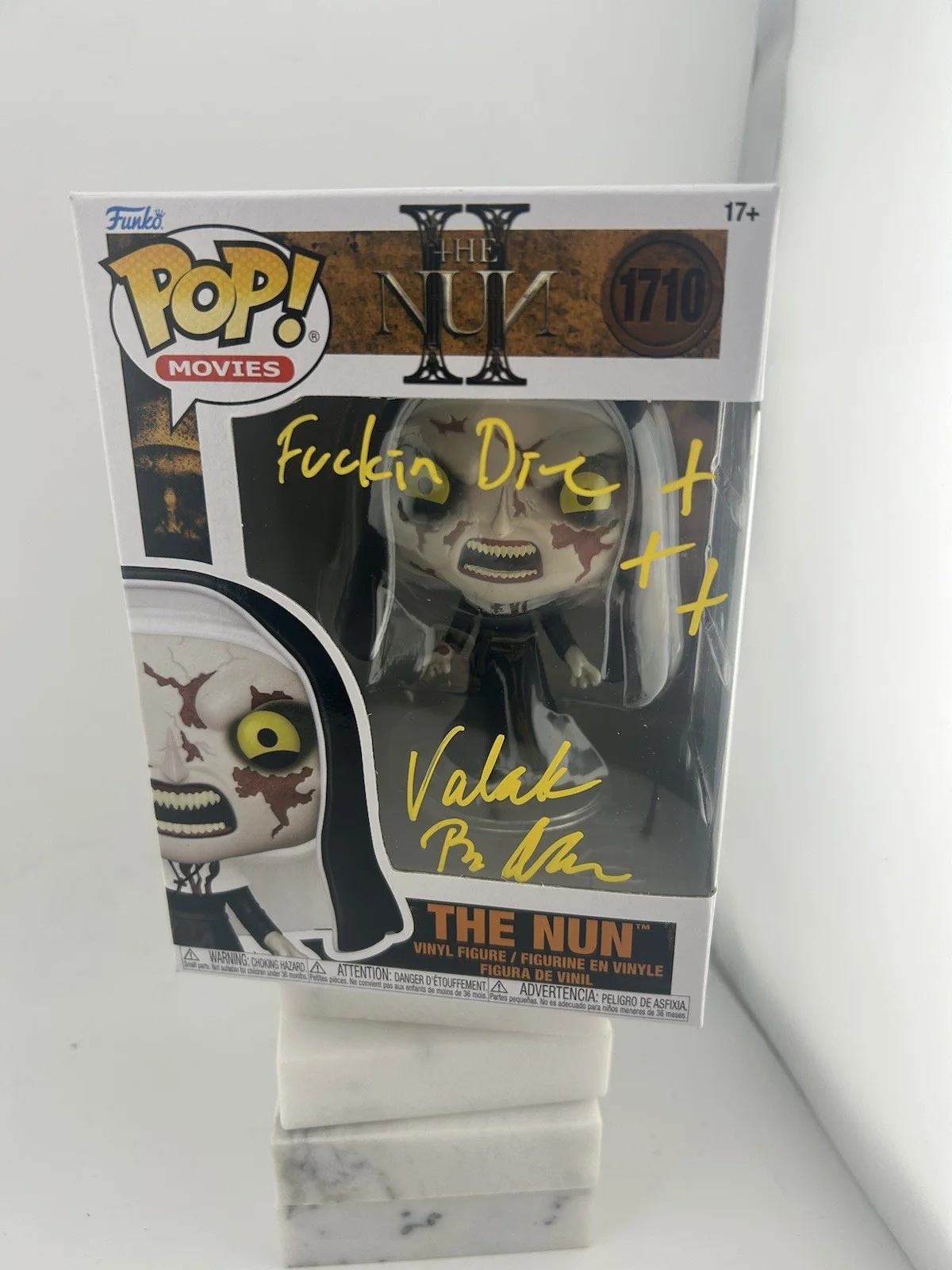 Bonnie Aarons — Bonnie Aarons Signed Autograph The Nun II Funko 1710 OCCM COA Inscription F* Die