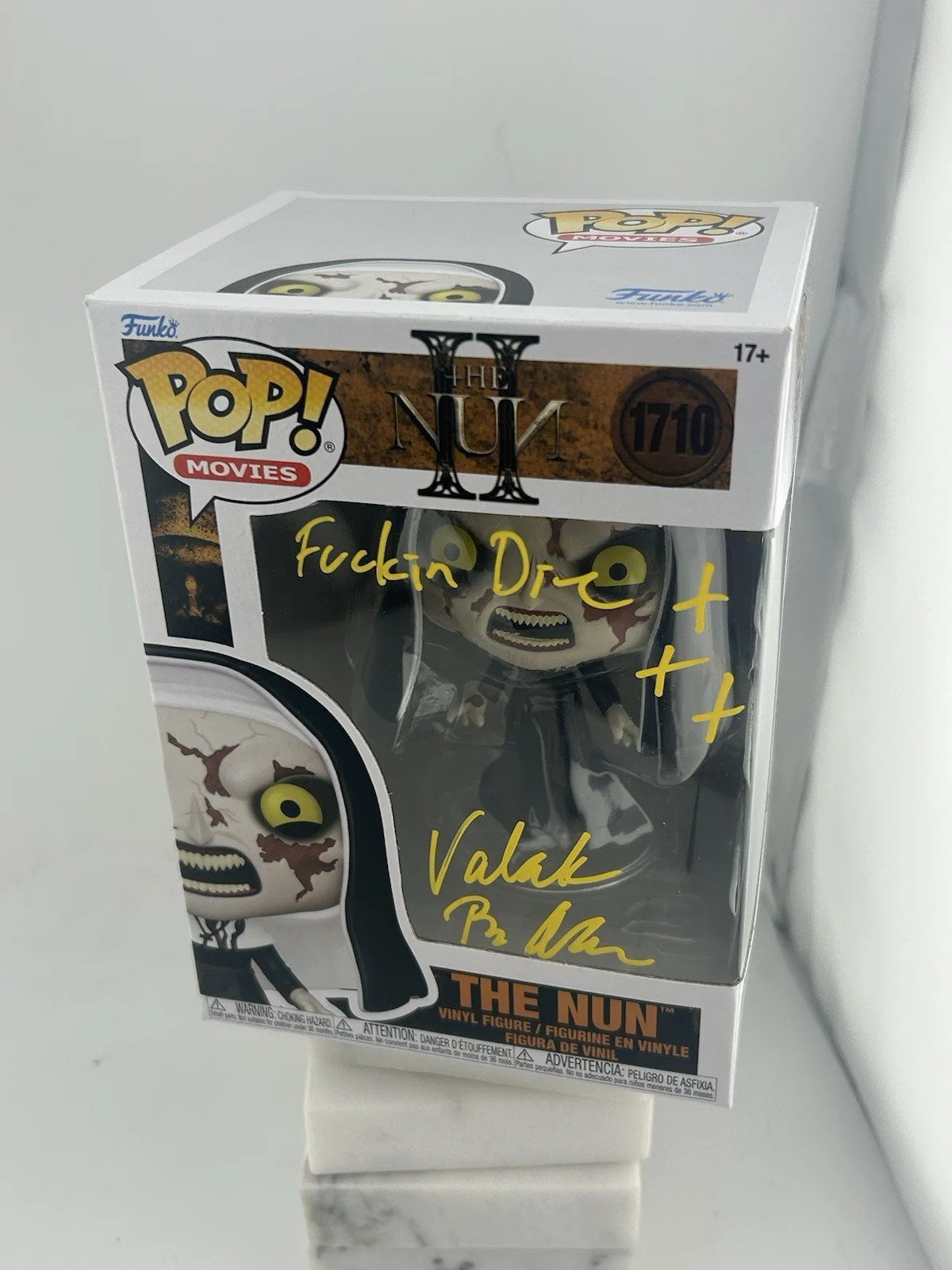Bonnie Aarons — Bonnie Aarons Signed Autograph The Nun II Funko 1710 OCCM COA Inscription F* Die, изображение 3