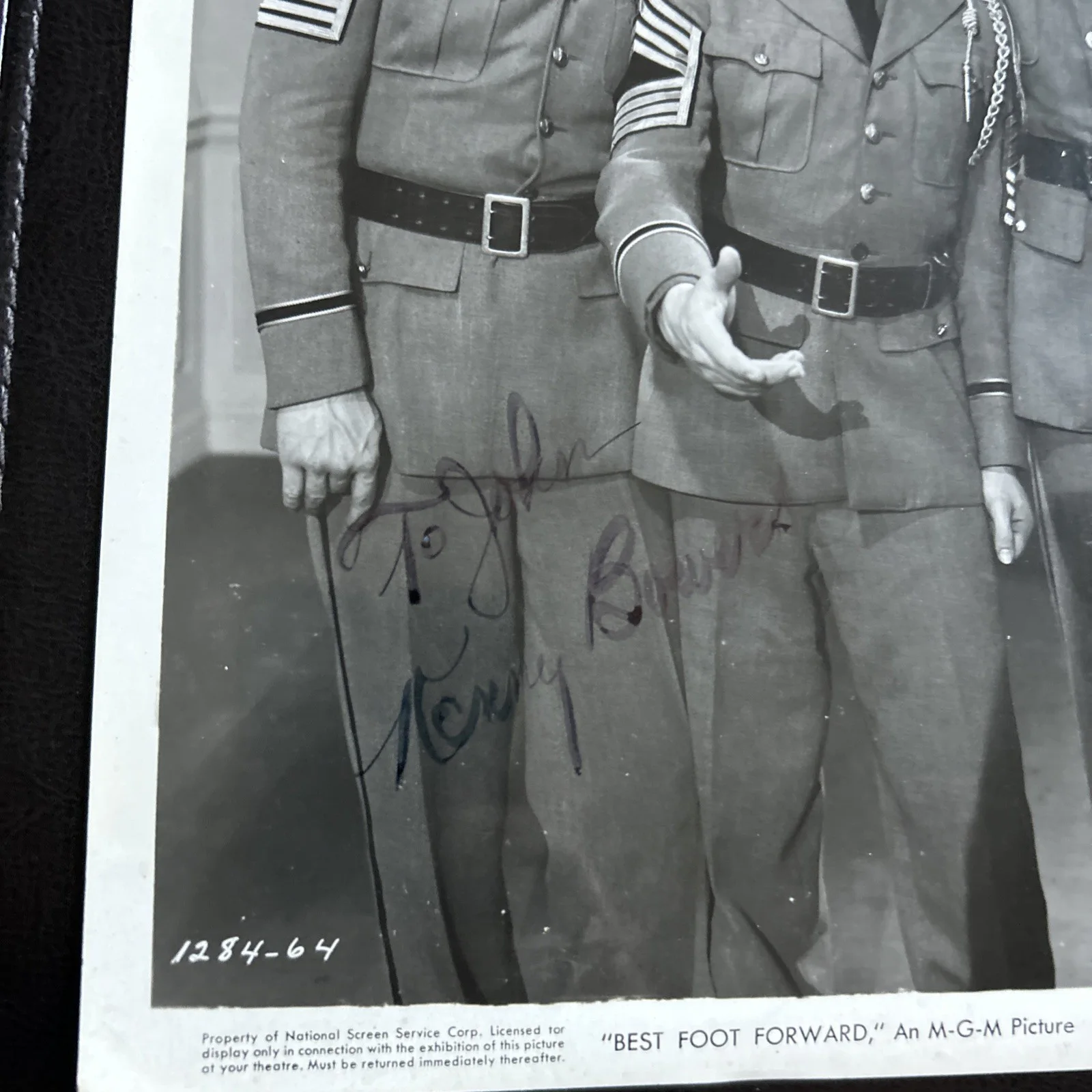 Original Press Photo Best Foot Forward 1943 Signed Tommy Dix & Kenny Bowers T547, image 4