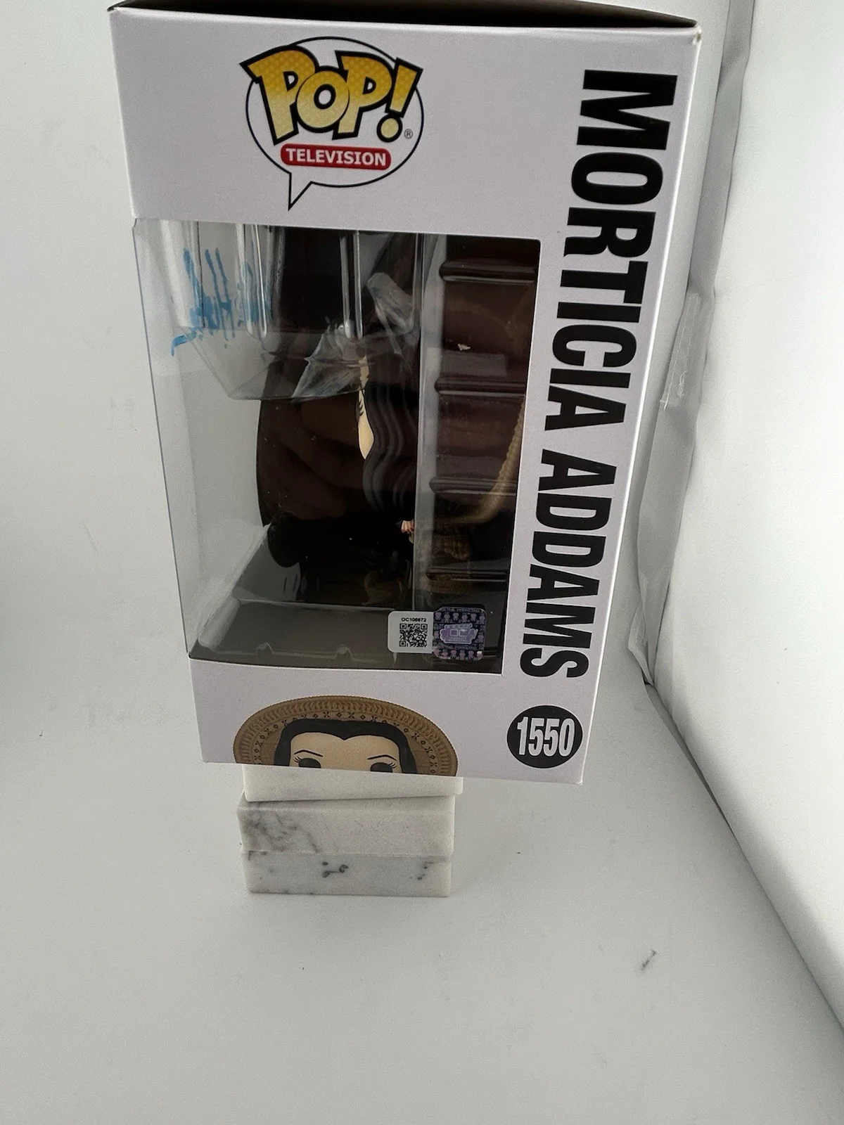 Angelica Huston — Angelica Huston Signed Morticia Addams # 1550 Jumbo Funko Pop Figure OCCM COA, изображение 5
