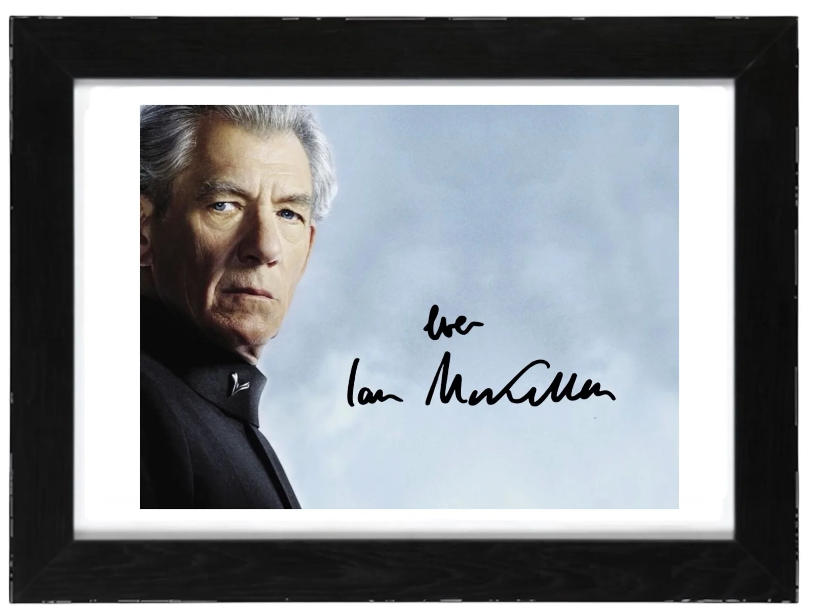 Ian McKellen Signed Autograph PHOTO Pre Print 6x4/A4/ Framed, image 3