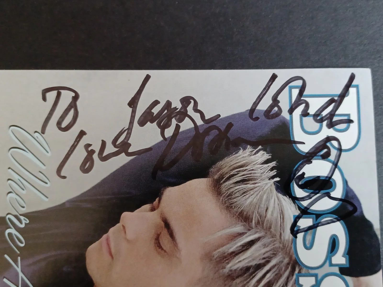 Bosson (Staffan Olsson) Signed 4.75" x 4.75" Photo - Swedish Singer, изображение 2