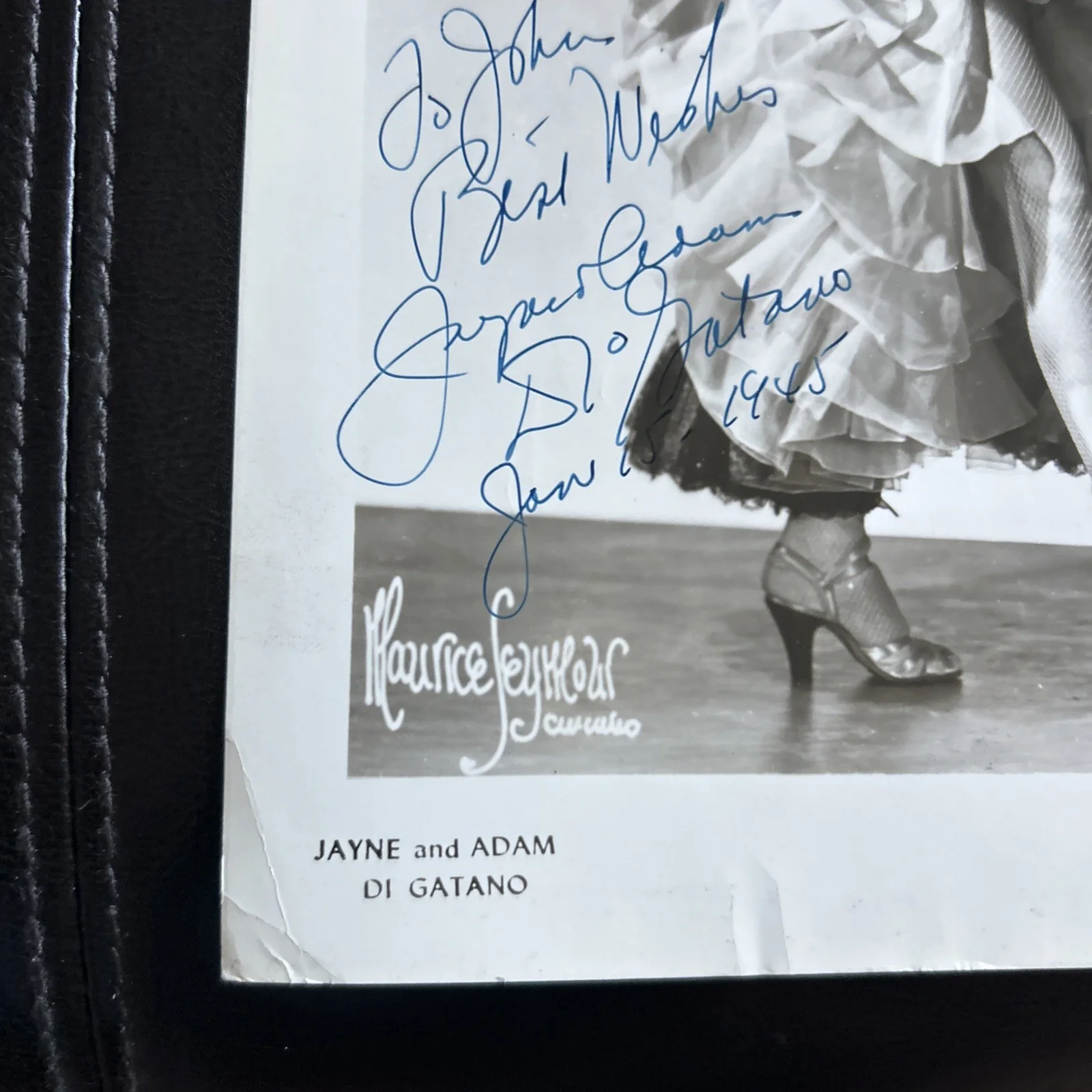 Original Press Photo Signed Jayne and Adam Di Gatano Dancers T556, изображение 4