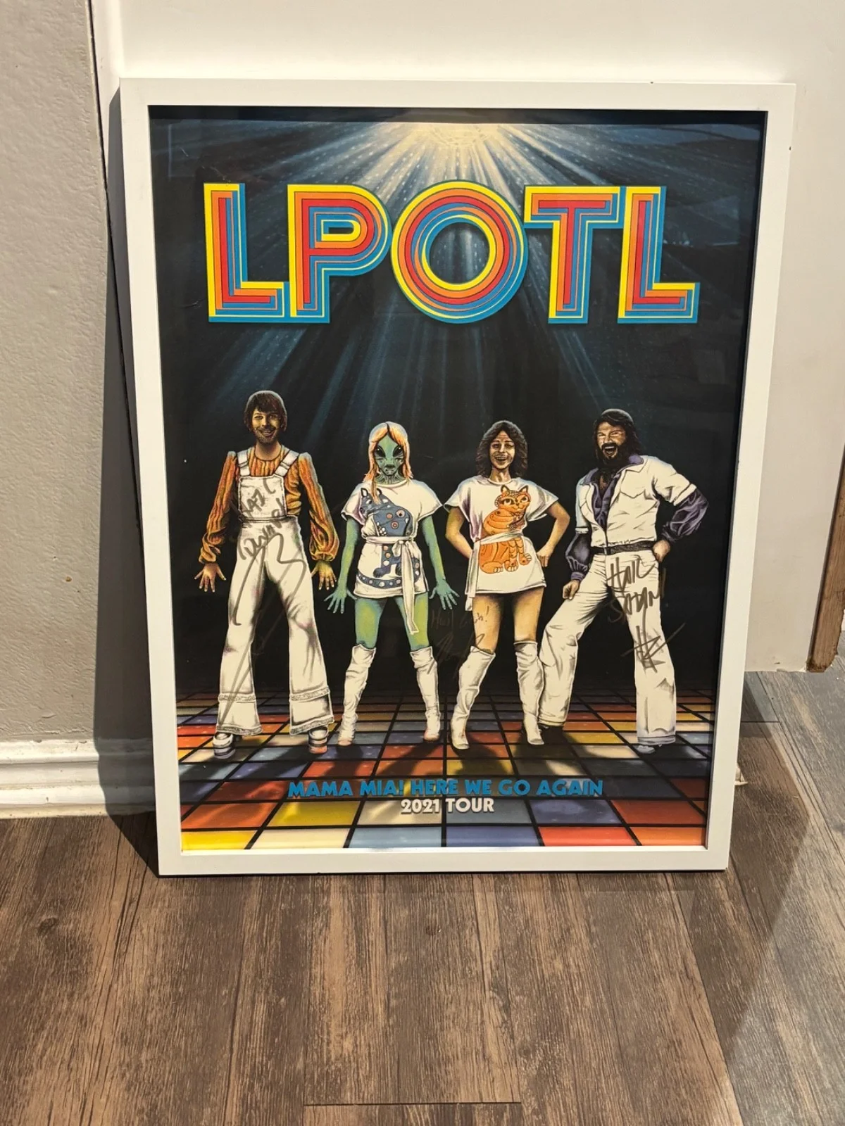 Marcus / Henry / Ben — Last Podcast on the Left signed tour poster - framed, image 2