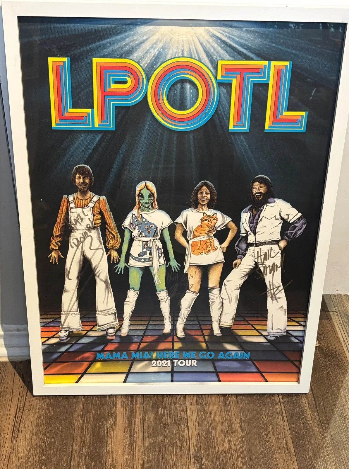Marcus / Henry / Ben — Last Podcast on the Left signed tour poster - framed, image 3