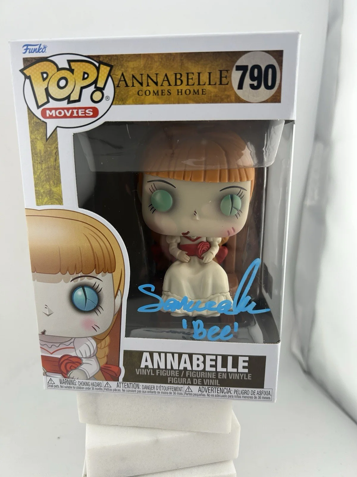 Samara Lee — Samara Lee Signed Funko Pop Annabelle Comes Home # 790 OC COA Autographed Teal