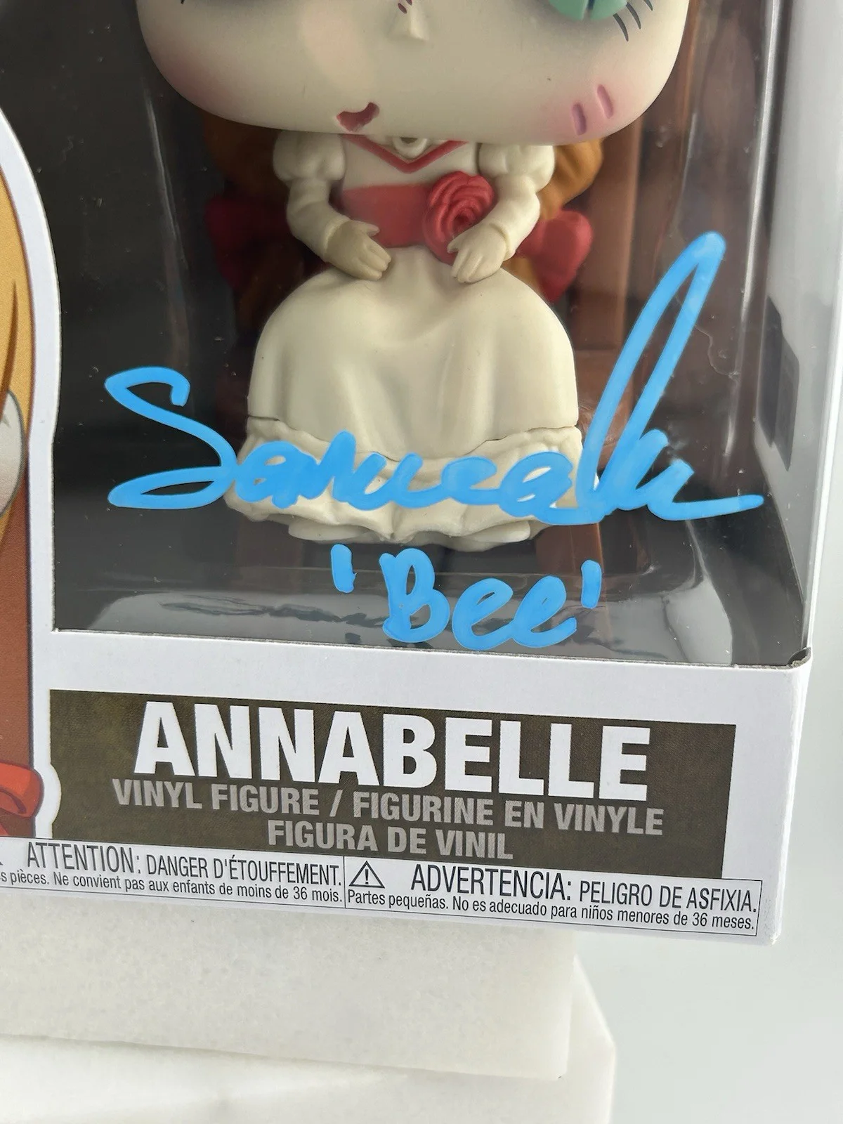 Samara Lee — Samara Lee Signed Funko Pop Annabelle Comes Home # 790 OC COA Autographed Teal, изображение 2