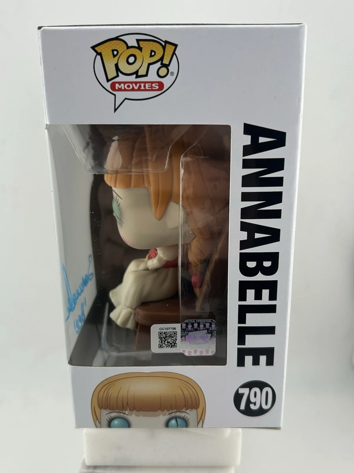 Samara Lee — Samara Lee Signed Funko Pop Annabelle Comes Home # 790 OC COA Autographed Teal, изображение 3