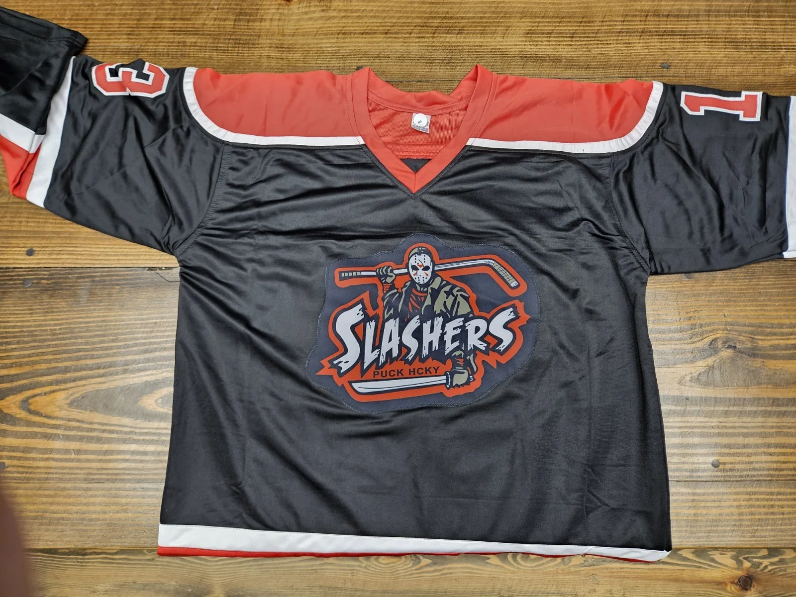 Jason Voorhees Auto Jersey. "Freddy Is My B" INSCRIPTION. Size XL, image 2