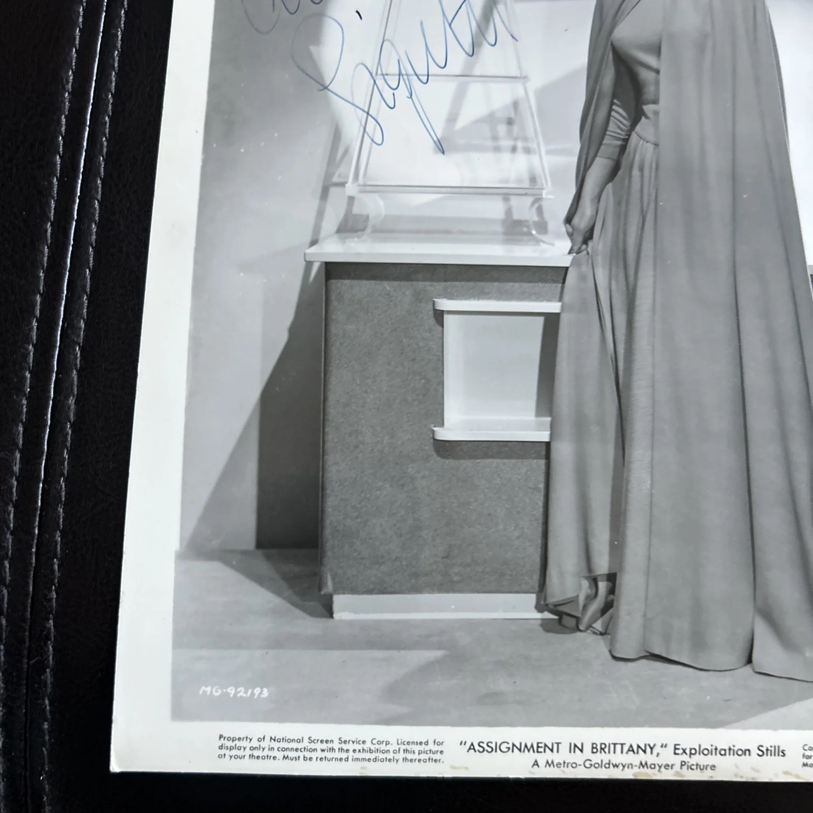 Original Press Photo Assignment in Brittany 1943 Signed Signe Hasso T561, image 4