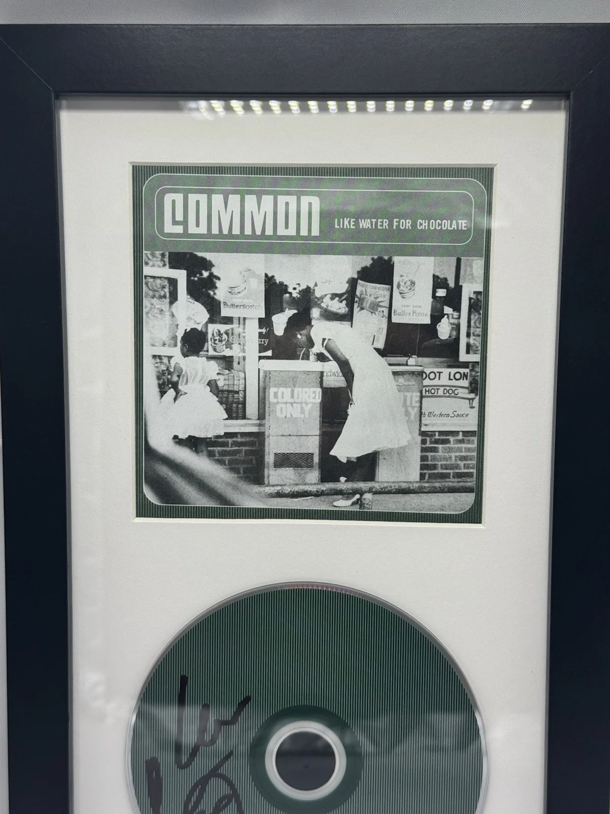 Common Autograph Signed Like Water For Chocolate CD Framed Rap Music Hip Hop, изображение 3