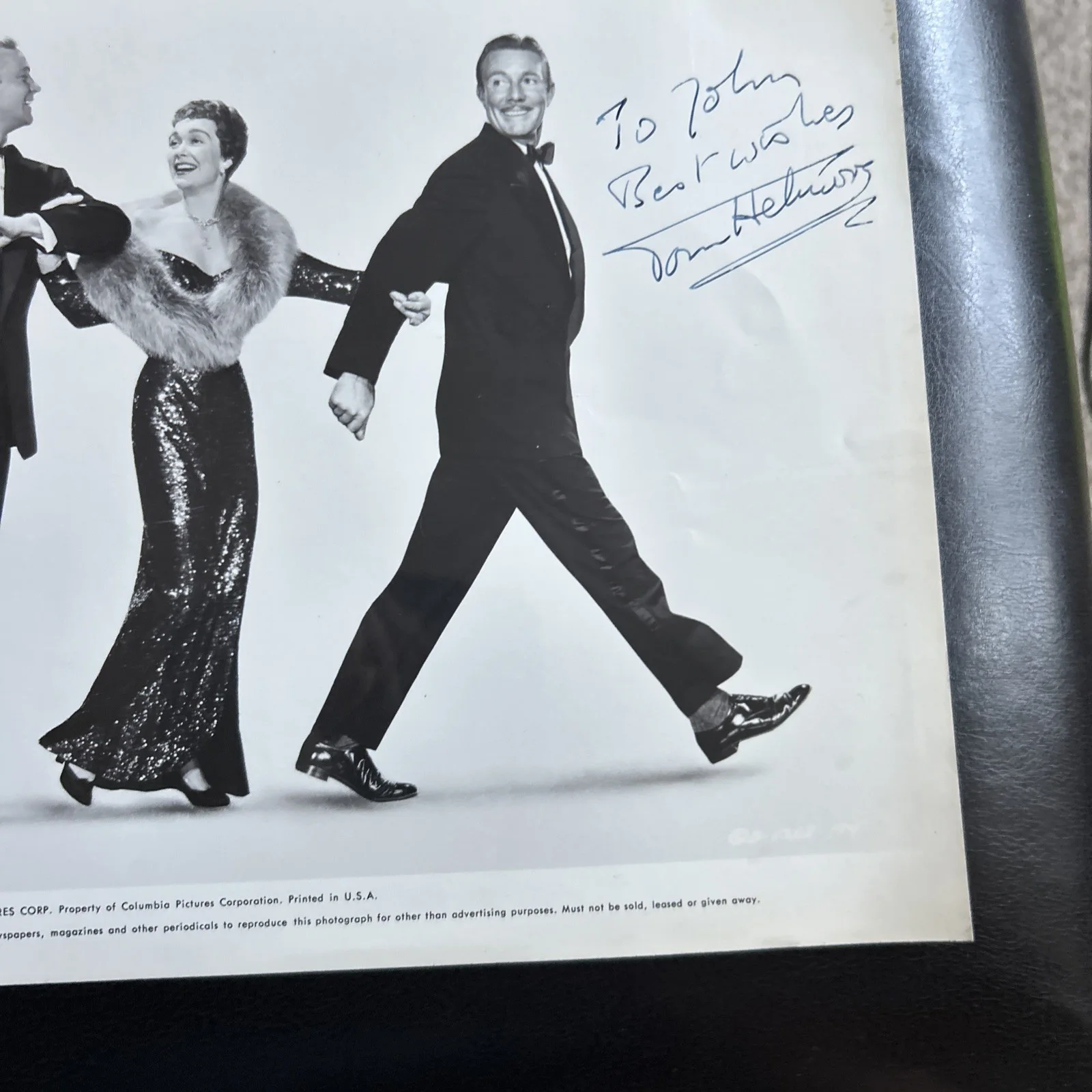 Original Press Photo Let’s Do It Again 1953 Signed Tom Helmore T563, image 3