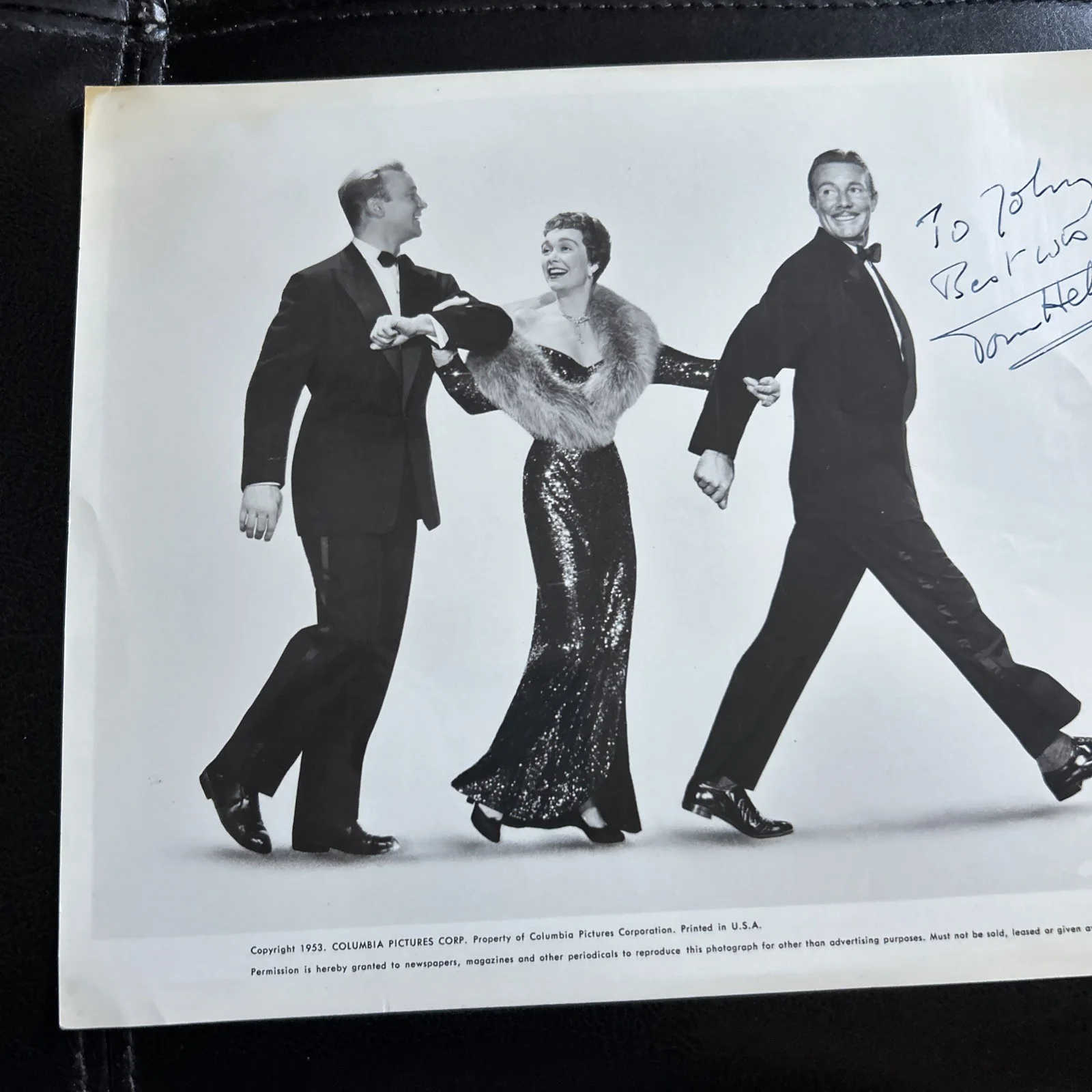 Original Press Photo Let’s Do It Again 1953 Signed Tom Helmore T563, image 4
