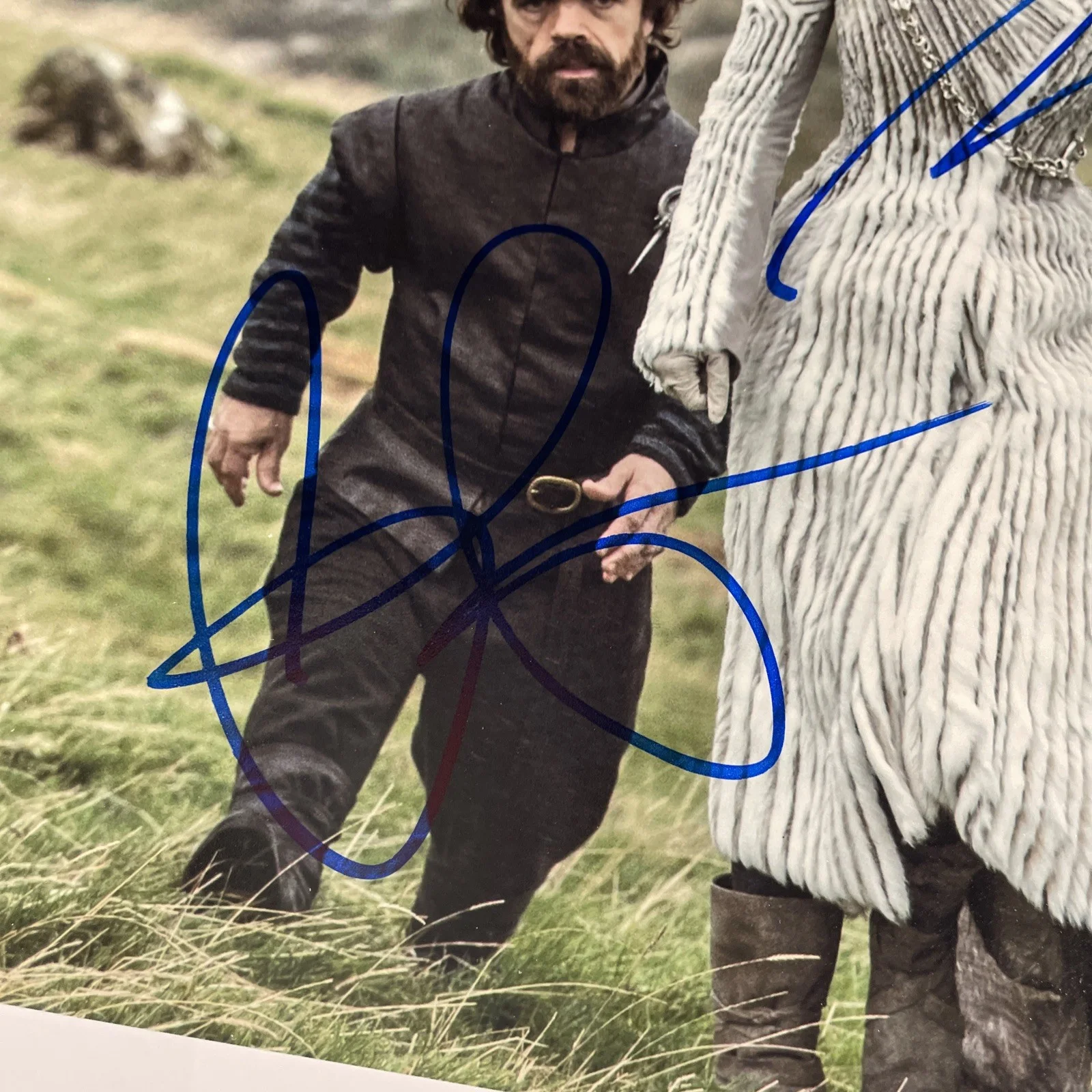 Amelia Clark, Peter Dinklage — GAME OF THRONES AUTOGRAPH Photograph Picture COA signed PETER EMELIA P, изображение 3
