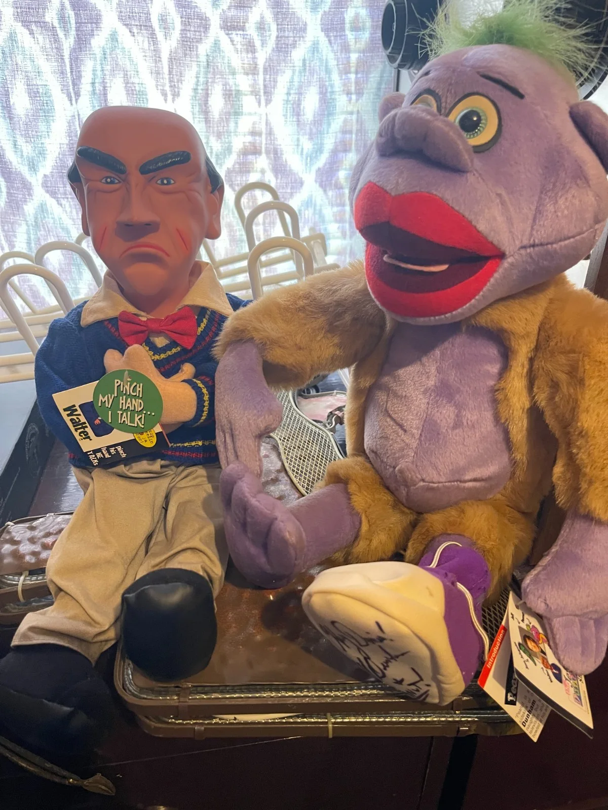 Jeff Dunham — Jeff Dunham Signed Lot – Walter & Peanut Dolls + Dear Walter Book Autographed, image 5