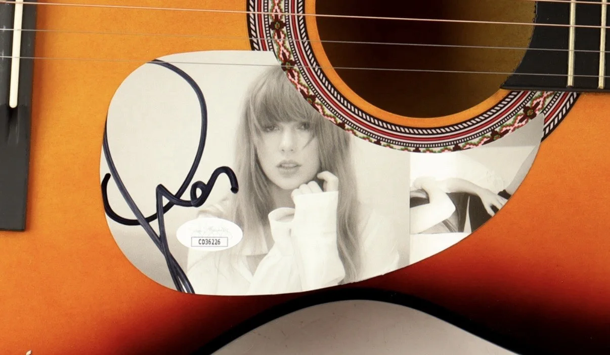 Taylor Swift Signed Acoustic Guitar, image 2