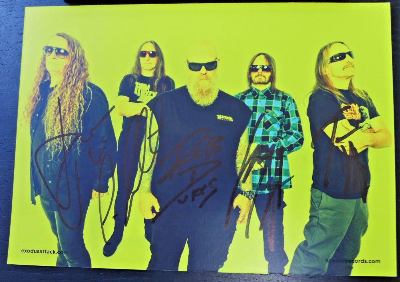 EXODUS - AUTOGRAPHED "GOLIATH" NEW SEALED CD & BAND SIGNED POSTCARD 2026, image 2