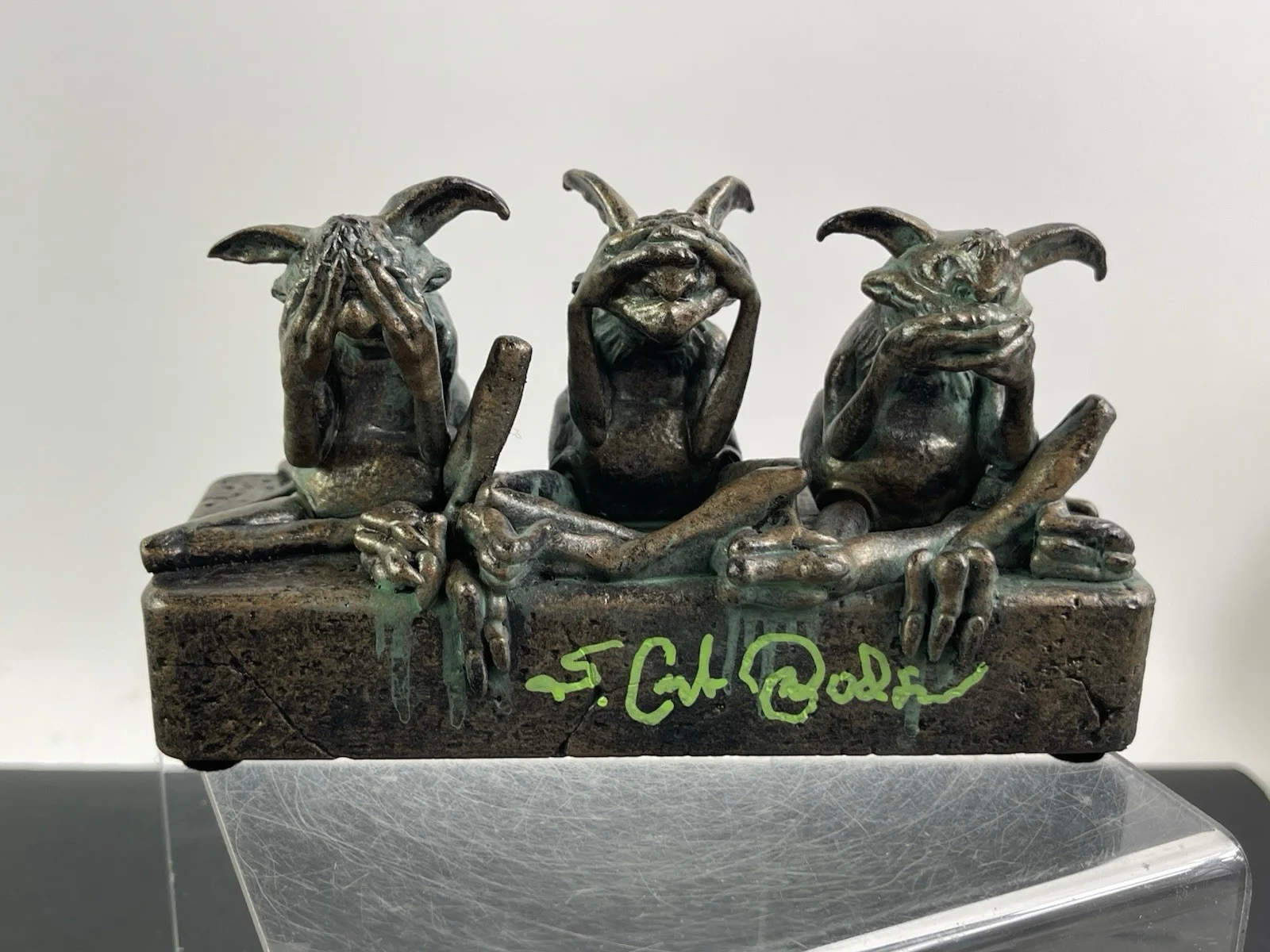 Mark Dodson — Star Wars Regal Robot Wise Monkey Lizards Desk Accessory Signed By Mark Dodson, image 2