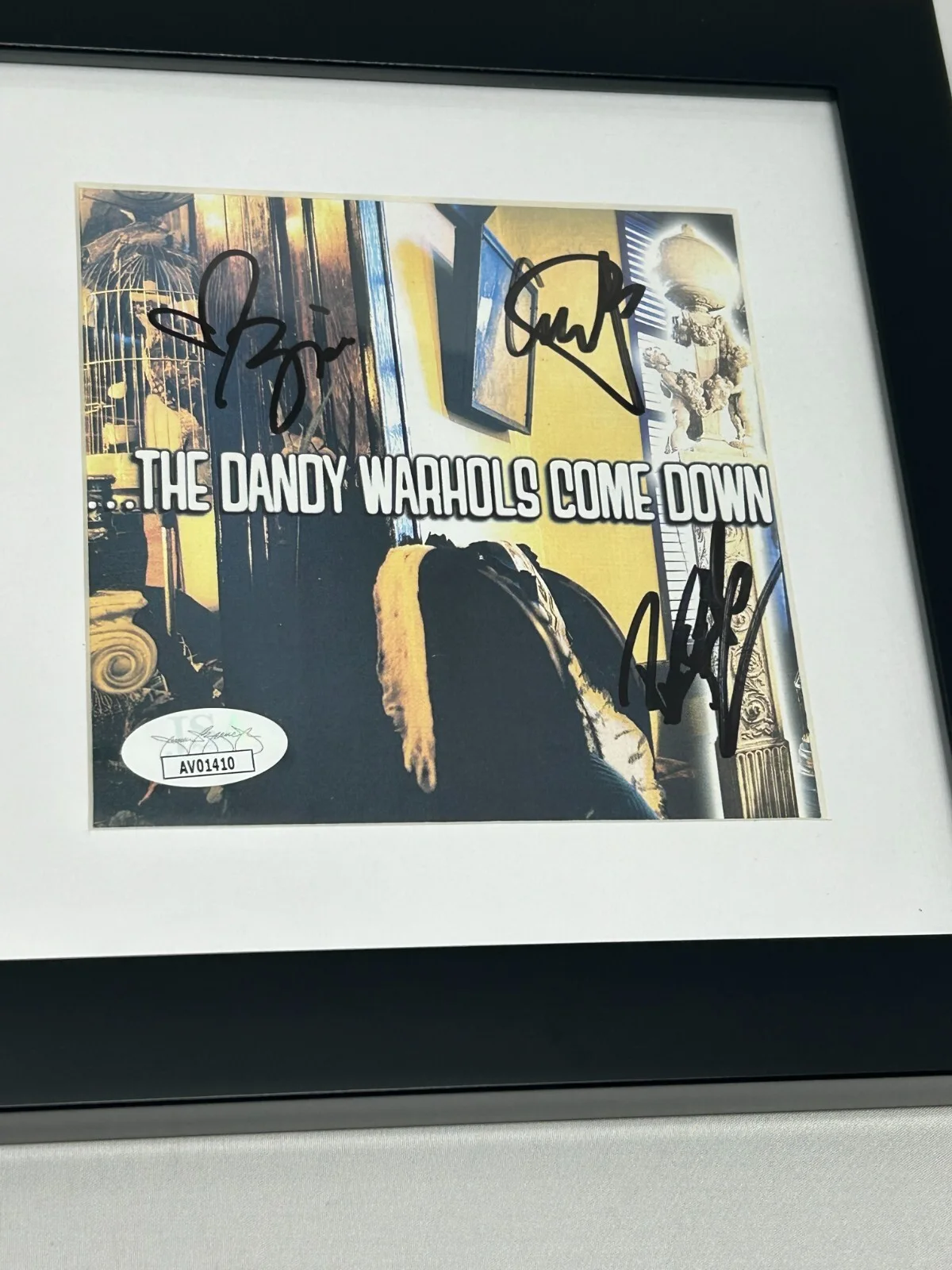 The Dandy Warhols signed Come Down CD Cover Framed JSA COA, image 2