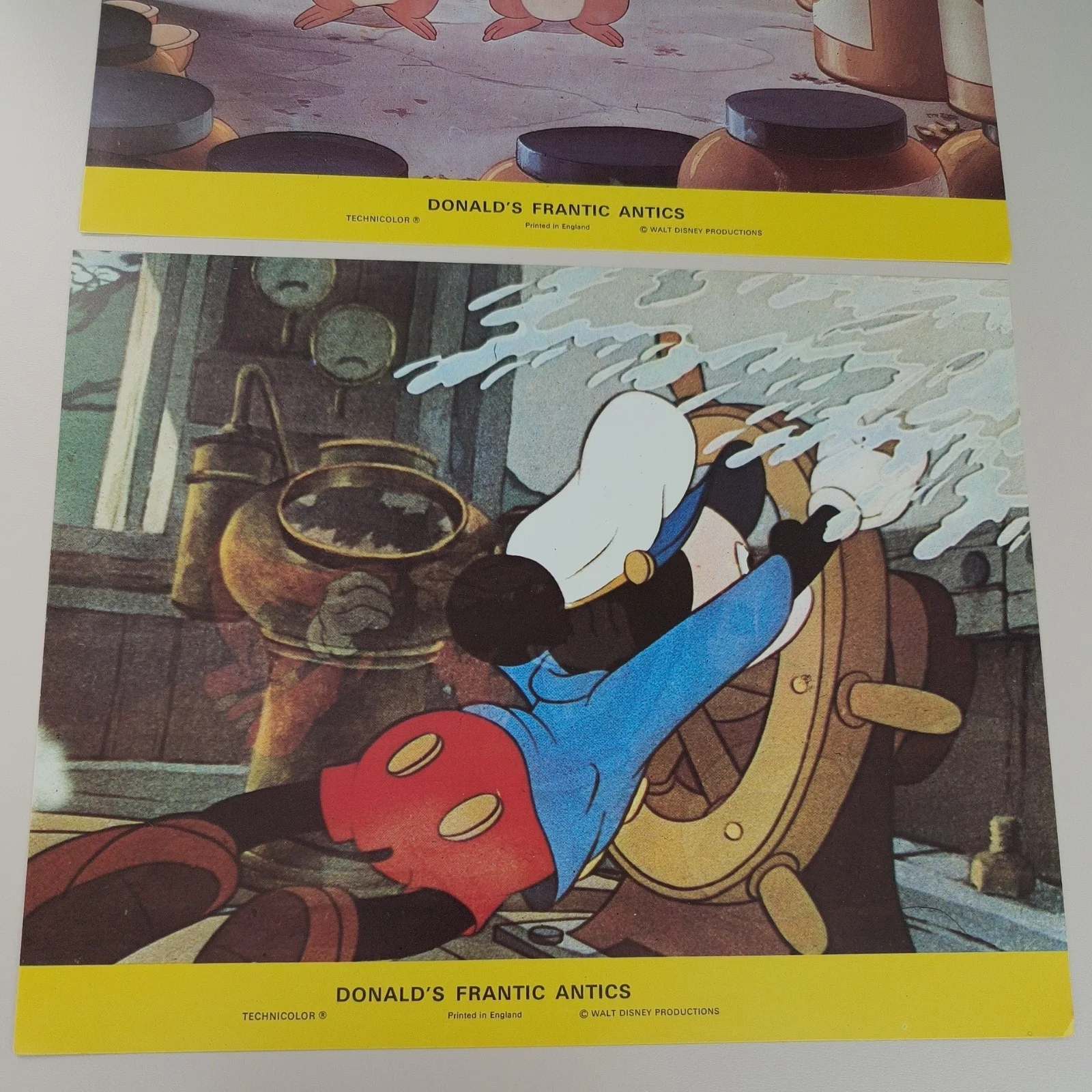 Donald Duck Frantic Antics Lobby Cards Stills /Front House Cartoon 1970s Vintage, image 3