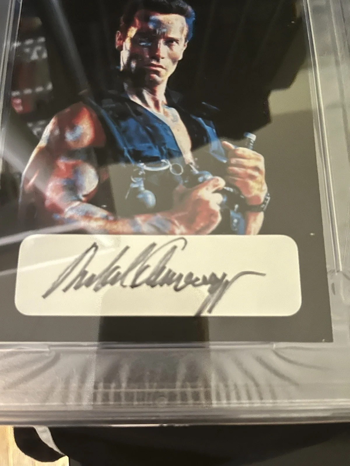 Autographed Arnold Schwarzenegger 5x7 Commando Print PSA Signed Auto Authentic, изображение 2