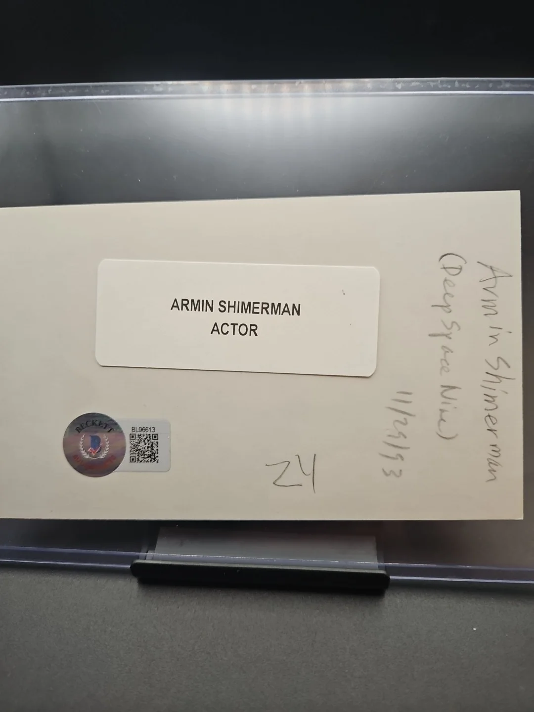 Armin Shimerman — Armin Shimerman "Quark" Authentic Autograph Beckett Authenticated BL96613, image 3