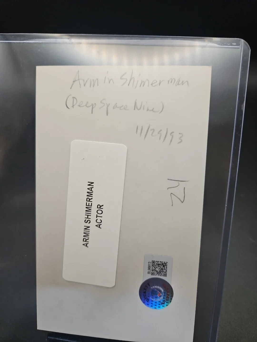 Armin Shimerman — Armin Shimerman "Quark" Authentic Autograph Beckett Authenticated BL96613, image 5