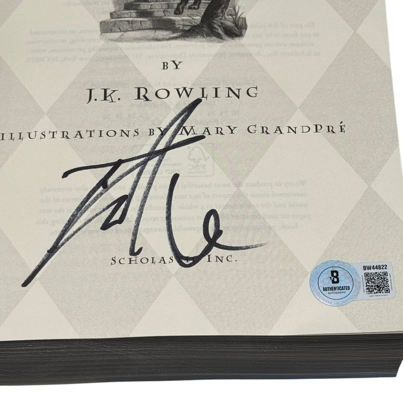 Daniel Radcliffe — Daniel Radcliffe Signed Harry Potter Order of the Phoenix Book 1st Ed. - Beckett, изображение 2
