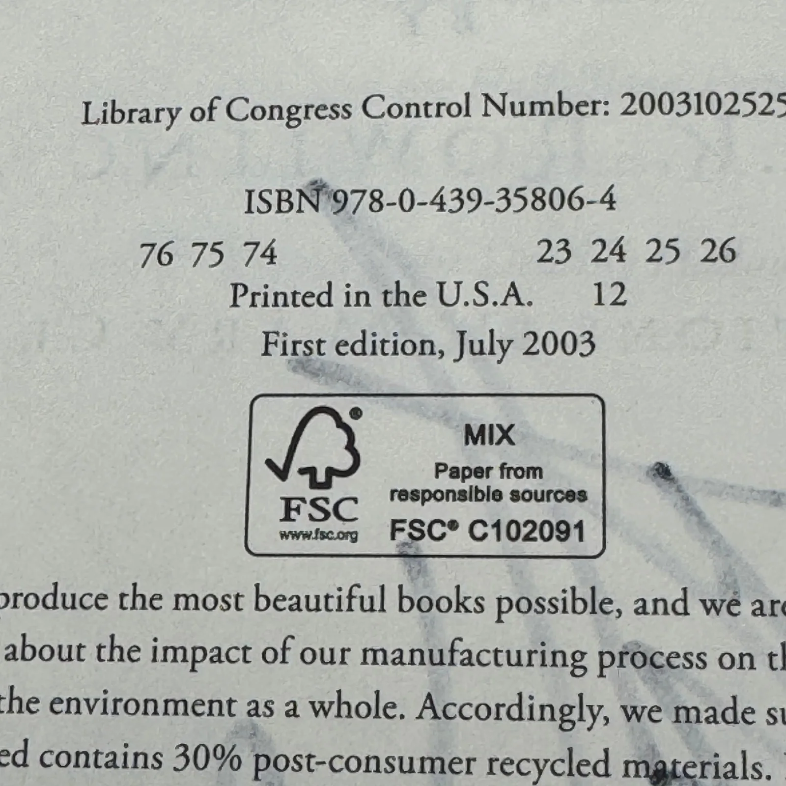 Daniel Radcliffe — Daniel Radcliffe Signed Harry Potter Order of the Phoenix Book 1st Ed. - Beckett, изображение 3
