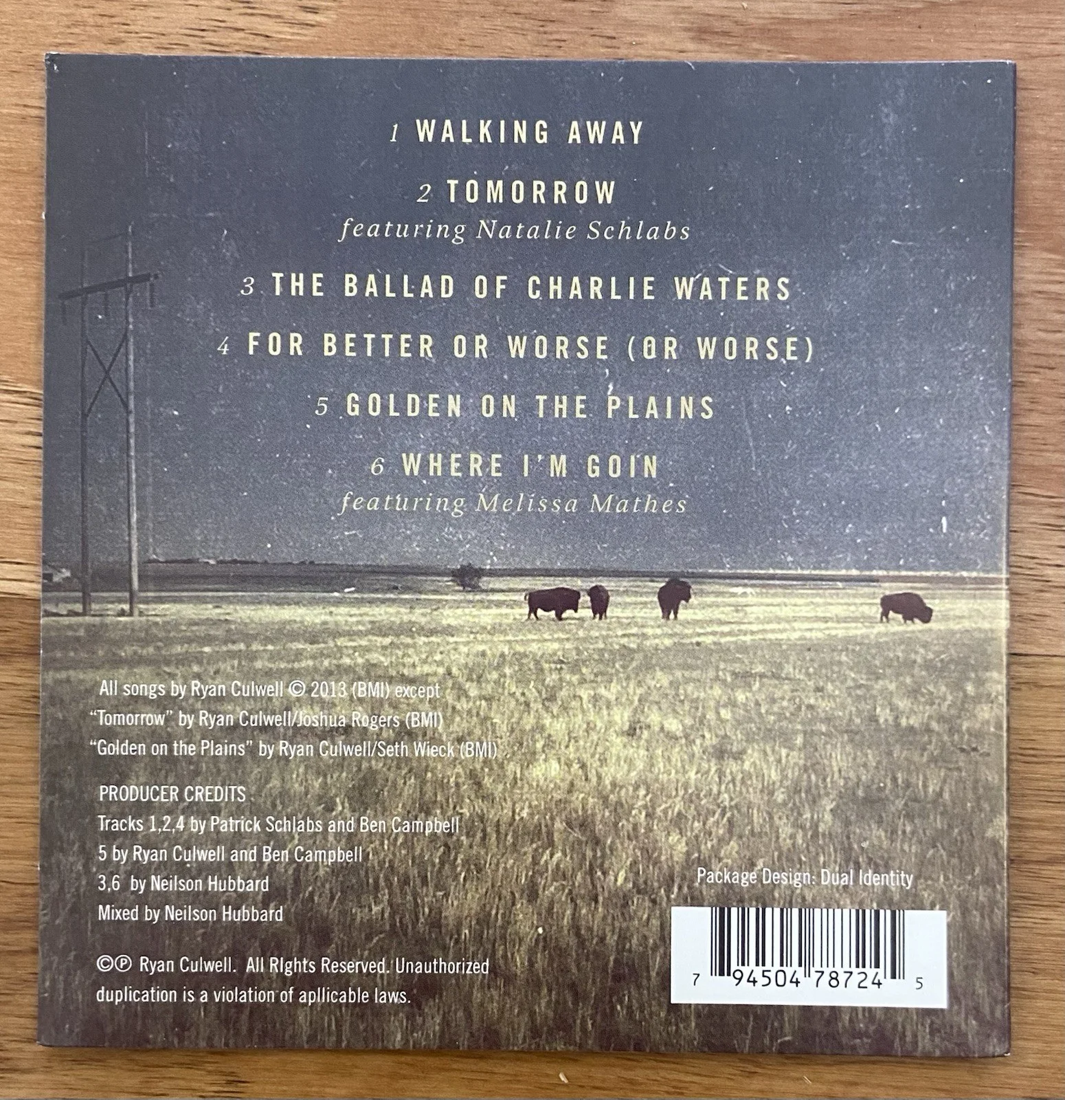 Ryan Culwell Double Autographed Texas Country Winter Wheat CD EP Signed, image 3
