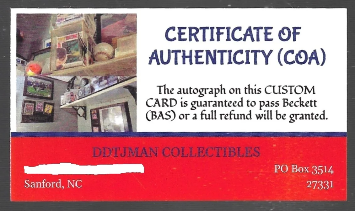 Buck Dharma Blue Oyster Cult Signed Custom card Autographed BOC, image 3
