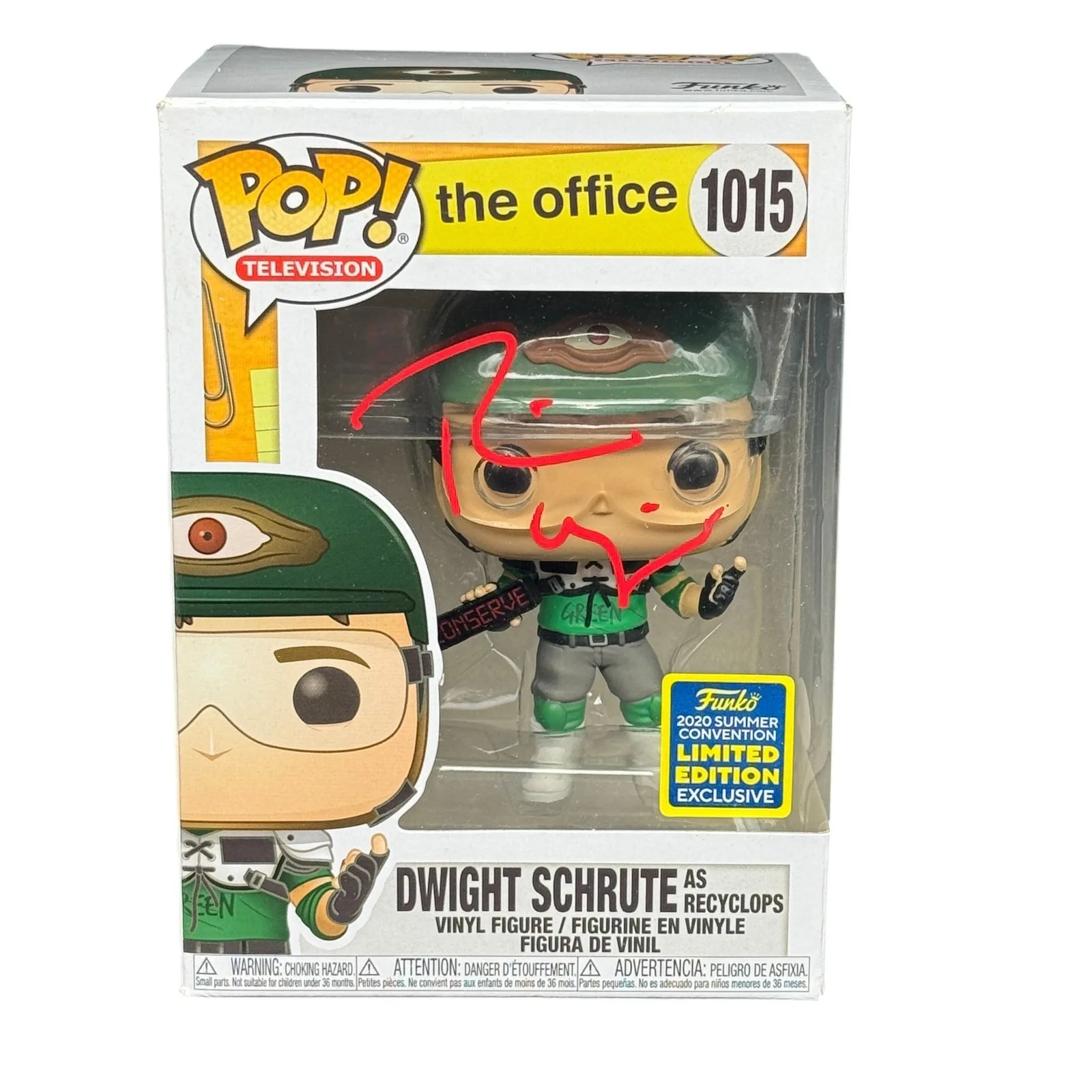 Rainn Wilson — Rainn Wilson Signed Dwight Schrute Funko Pop 1015 Office Autograph Beckett COA