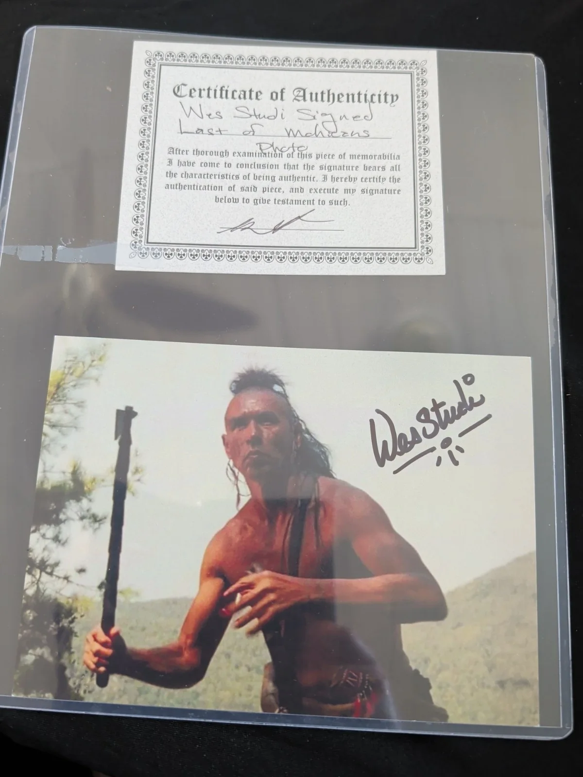 Wes Studi Signed 5x7 Photo The Last Of The Mohicans Autographed, image 2