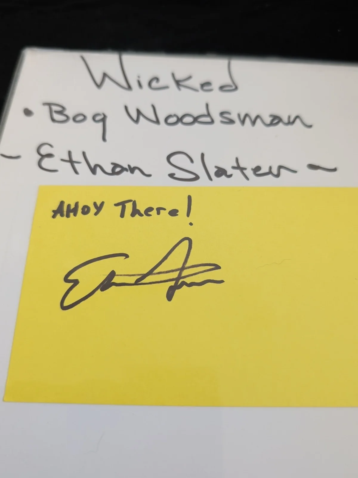 Ethan Slater From Wicked Hand Signed Autographed Card, image 2