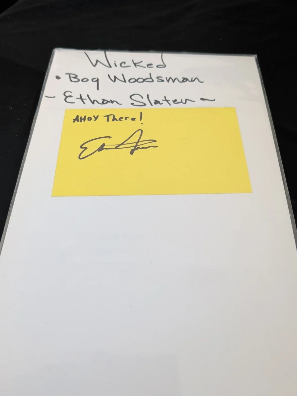 Ethan Slater From Wicked Hand Signed Autographed Card, image 3