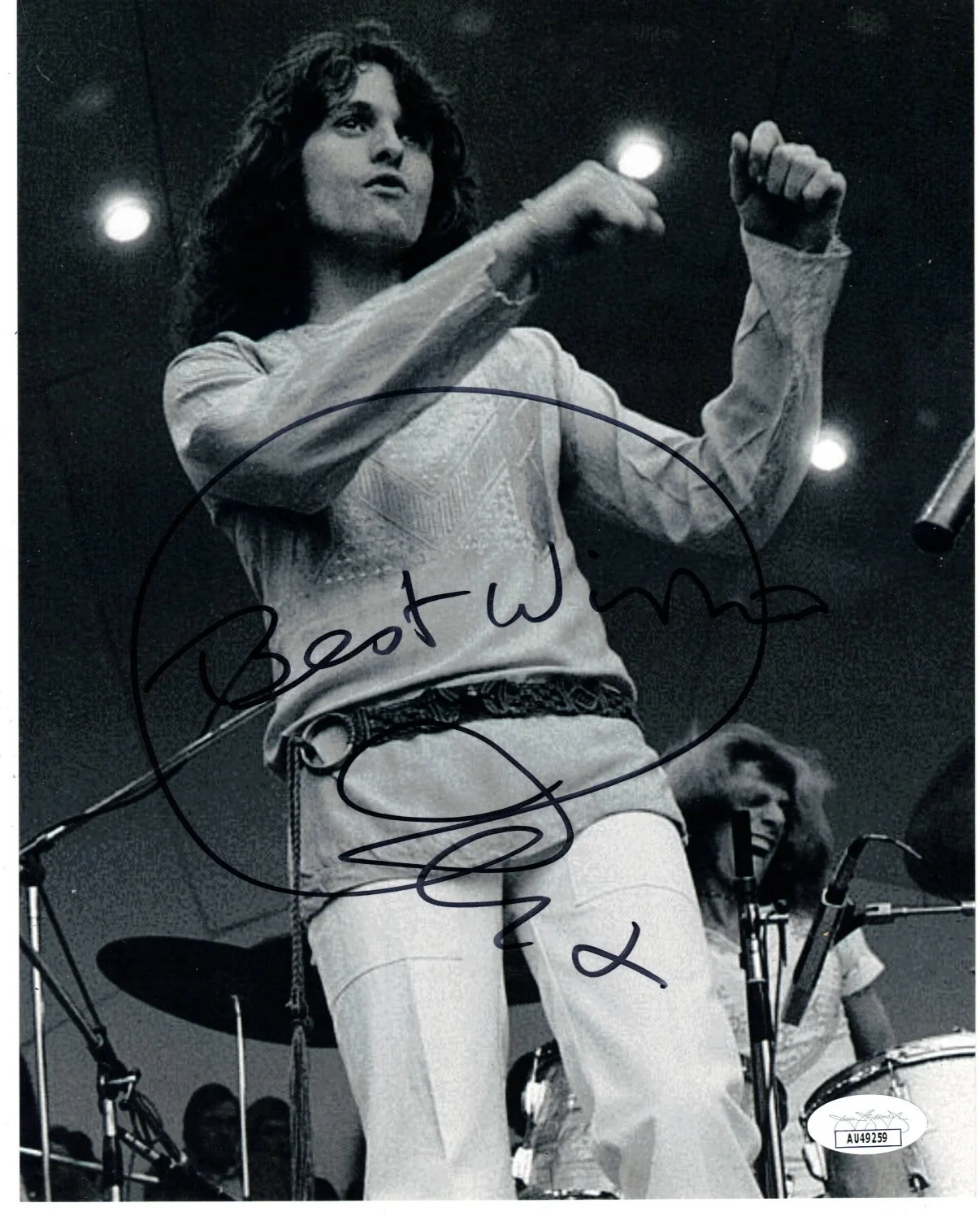 Jon Anderson Authentic Signed 8x10 Photo Autograph, Yes, Lead Singer, JSA COA, изображение 2