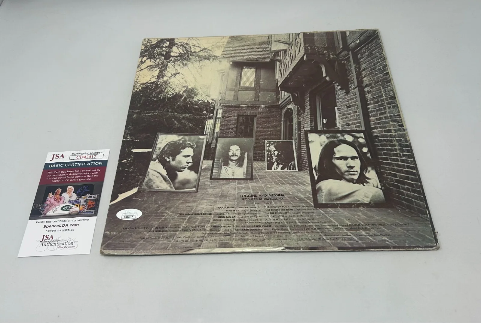 Kenny Loggins signed Loggins and Messina Album JSA COA, изображение 2