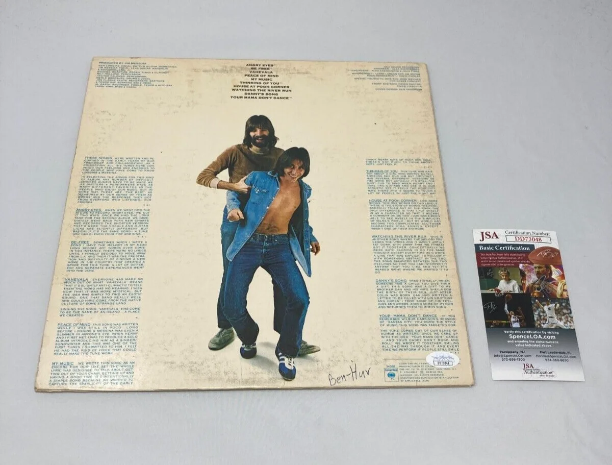 Kenny Loggins signed The Best Of Friends Album JSA COA, изображение 2