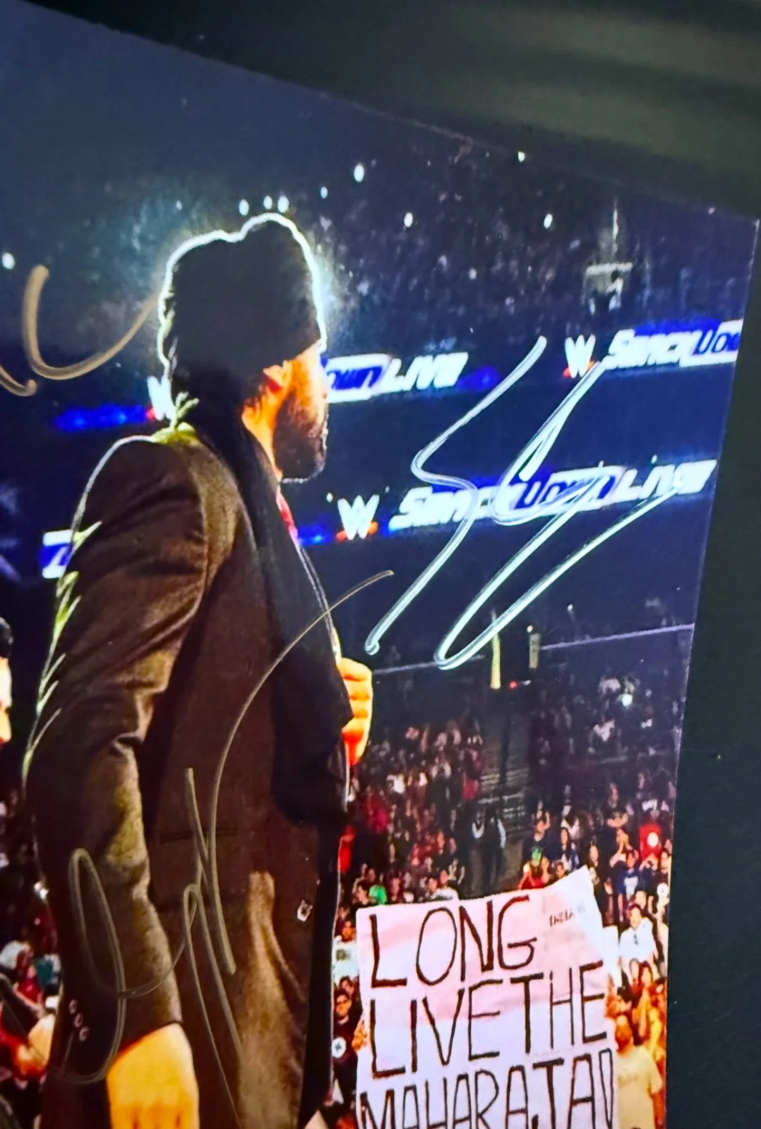 Jinder Mahal, Singh Brothers — WWE AUTOGRAPH JINDER MAHAL & BOLLYWOOD BOYZ SINGH BROTHERS SIGNED PHOTO INDIA, изображение 5