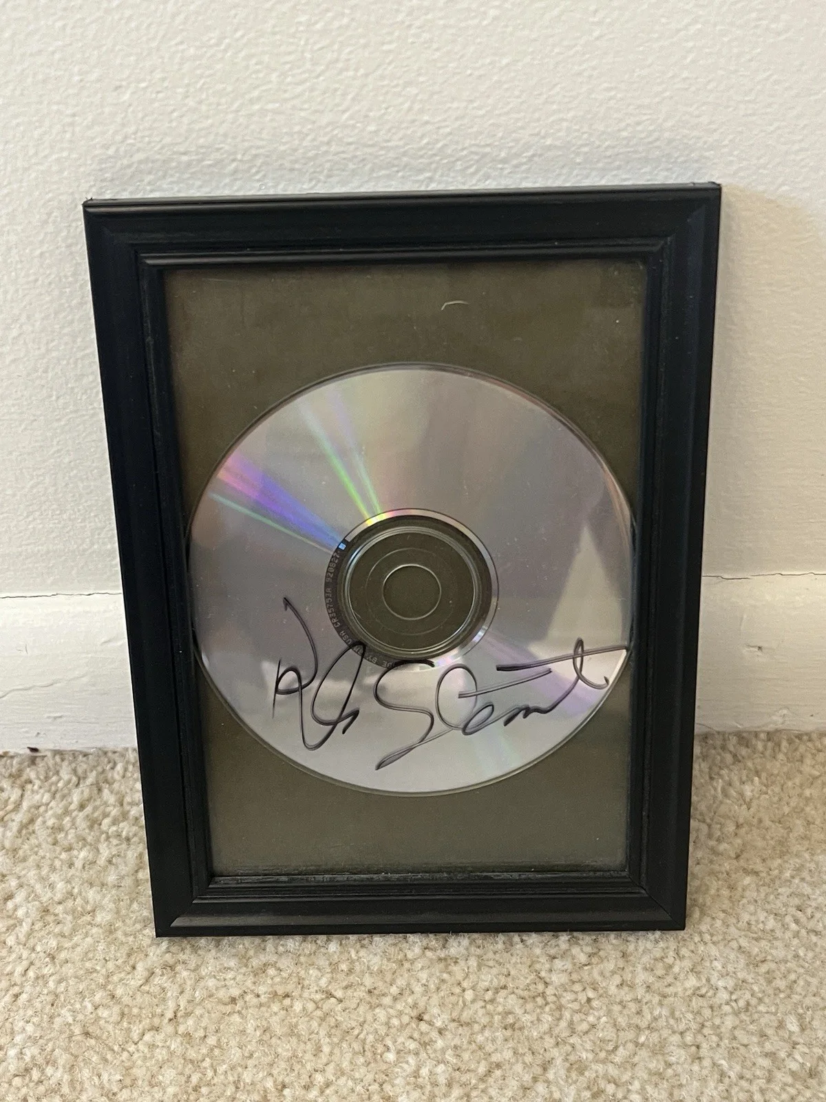 Rod Stewart Autographed CD Rare Framed, image 2
