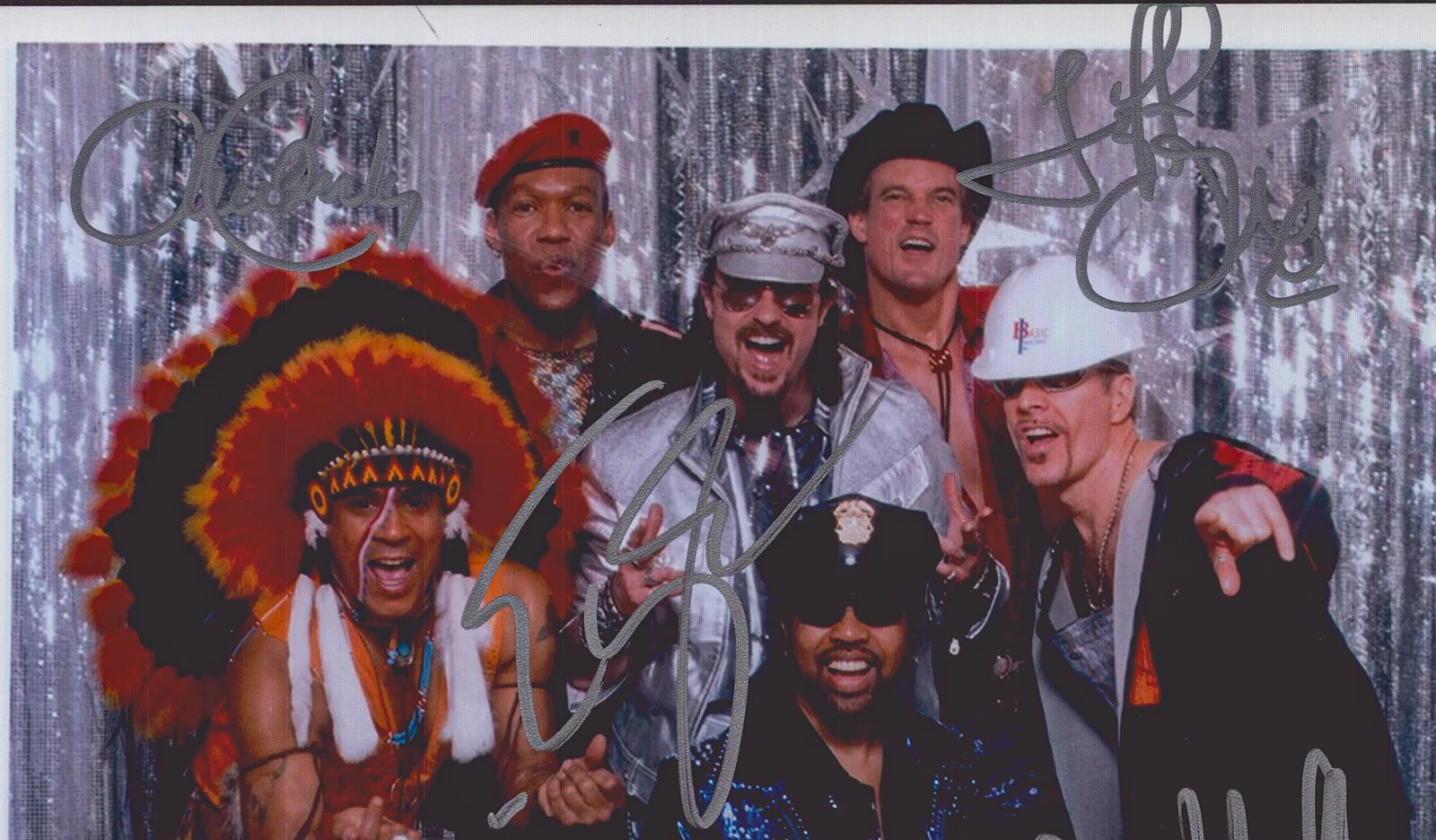 Village People, Eric Anzalone, David Hodo, Ray Simpson — VILLAGE PEOPLE - AUTOGRAPHED SIGNED PHOTOGRAPH WITH CO-SIGNERS, image 2