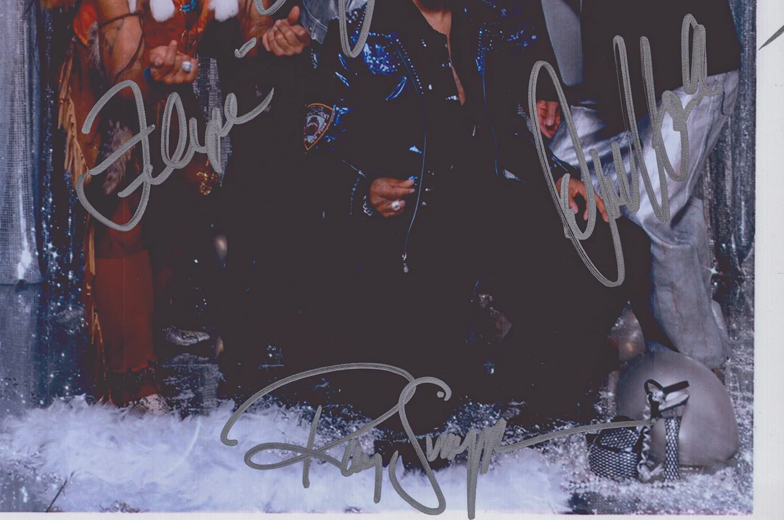 Village People, Eric Anzalone, David Hodo, Ray Simpson — VILLAGE PEOPLE - AUTOGRAPHED SIGNED PHOTOGRAPH WITH CO-SIGNERS, image 3