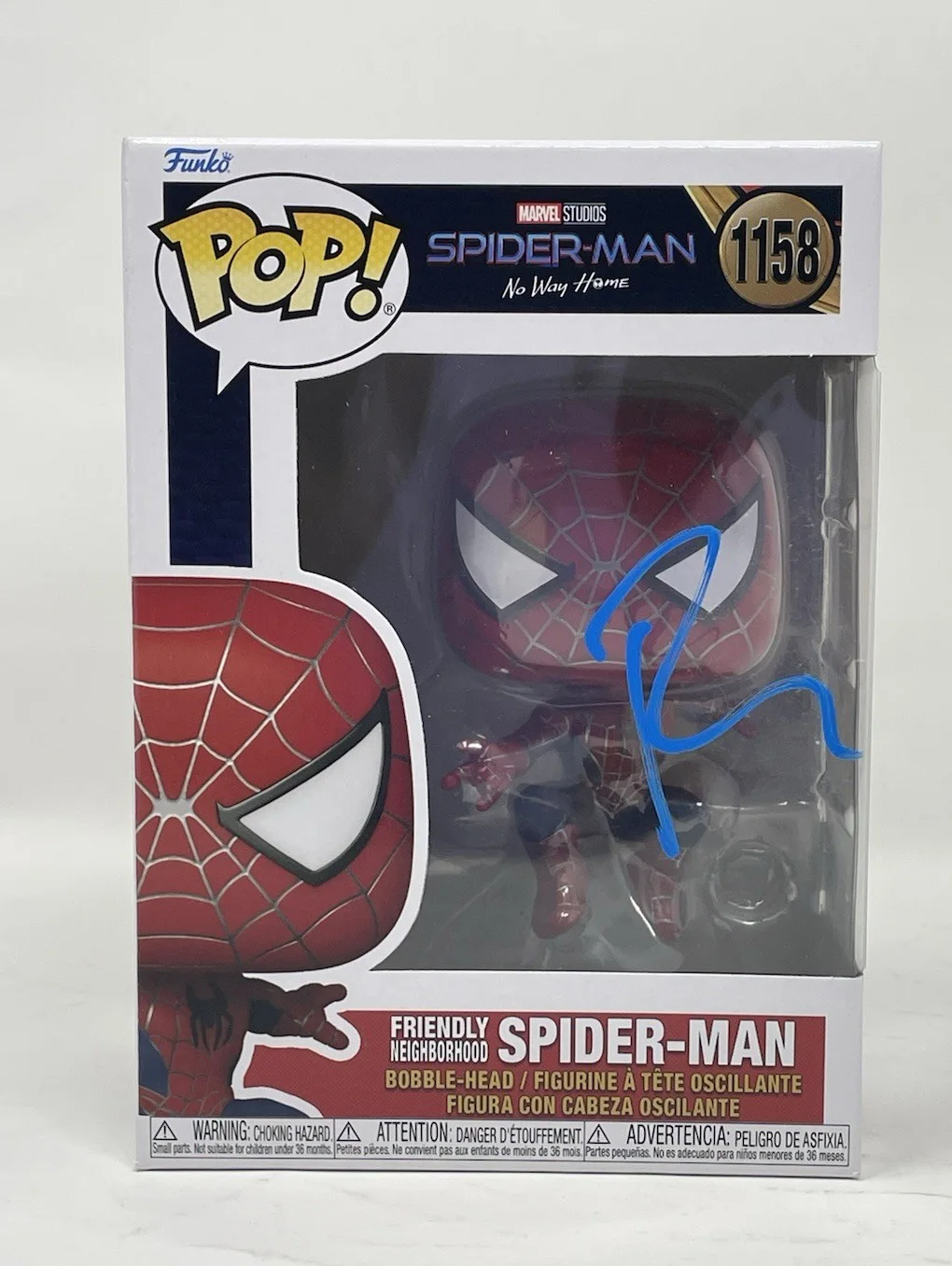 Tobey Maguire — Tobey Maguire Signed Friendly Neighborhood Spider-Man 1158 Funko Pop Beckett COA, изображение 2