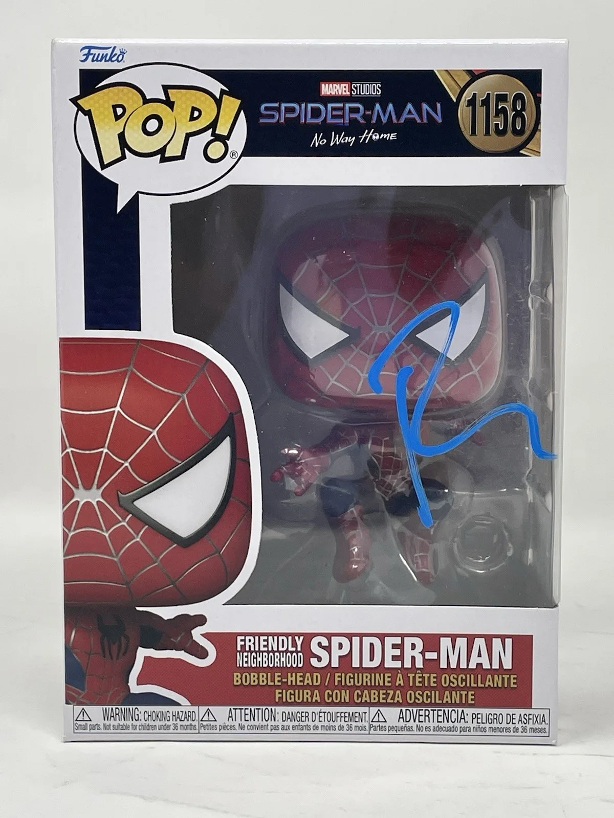 Tobey Maguire — Tobey Maguire Signed Friendly Neighborhood Spider-Man 1158 Funko Pop Beckett COA, изображение 3