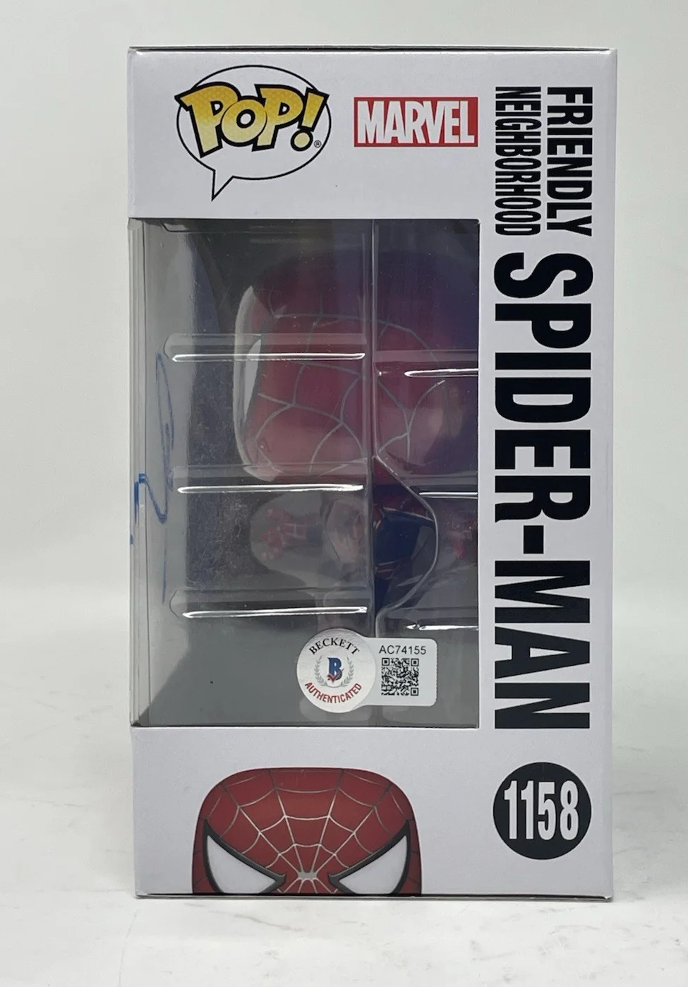 Tobey Maguire — Tobey Maguire Signed Friendly Neighborhood Spider-Man 1158 Funko Pop Beckett COA, изображение 5