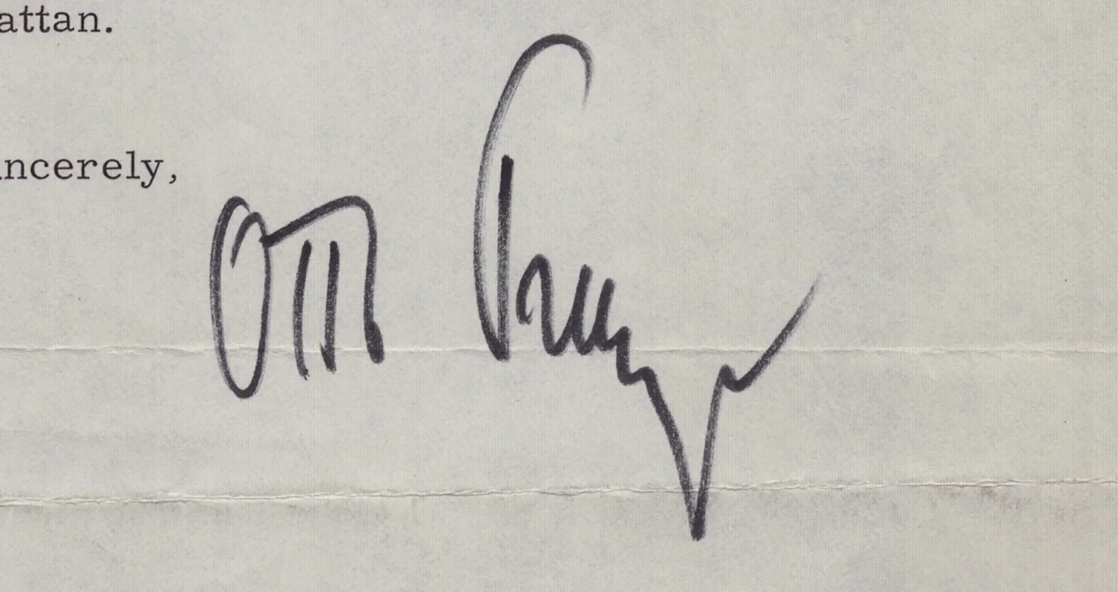 Otto Preminger — OTTO PREMINGER - TYPED LETTER SIGNED 03/31/1967, image 2