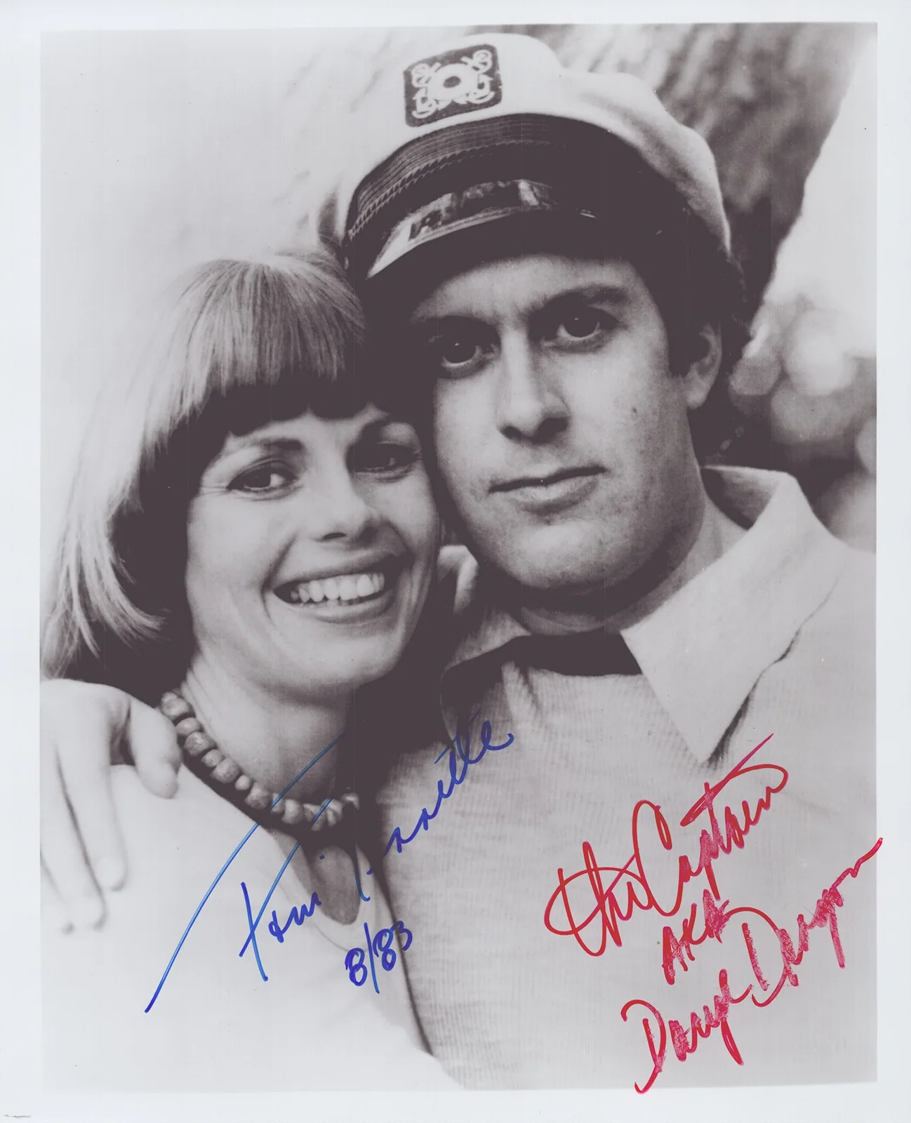 Captain & Tennille, Toni Tennille, Daryl Dragon — & TENNILLE - AUTOGRAPHED SIGNED PHOTOGRAPH 08/1983 WITH CO-SIGNERS